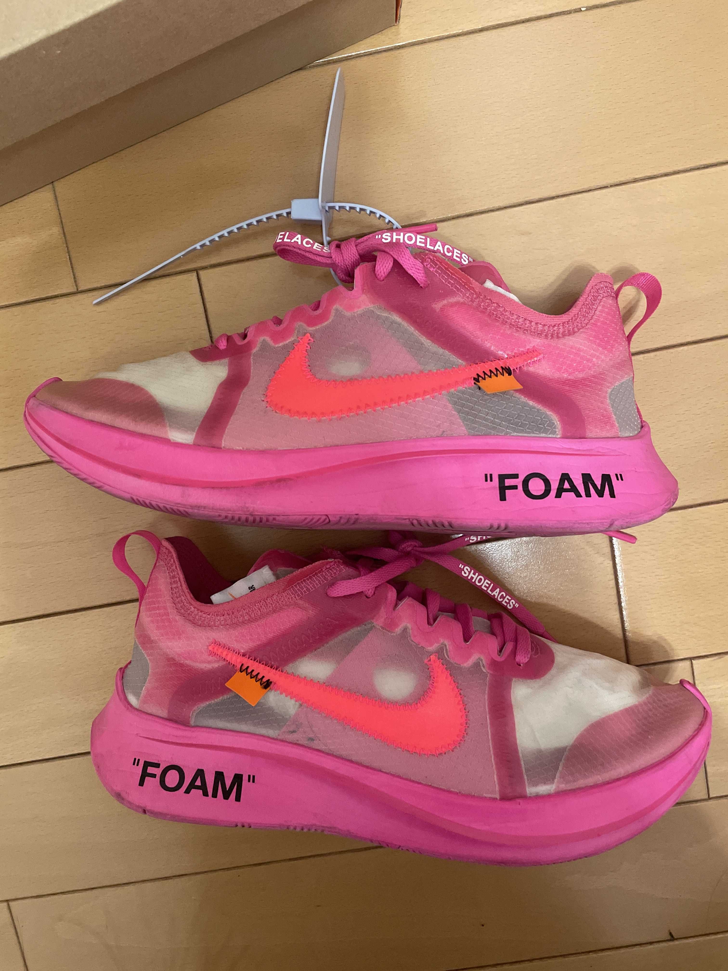 Off-White × Nike Zoom Fly "Pink"