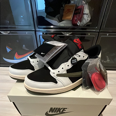Travis Scott × Nike Women's Air Jordan 1 Low OG "Medium Olive"