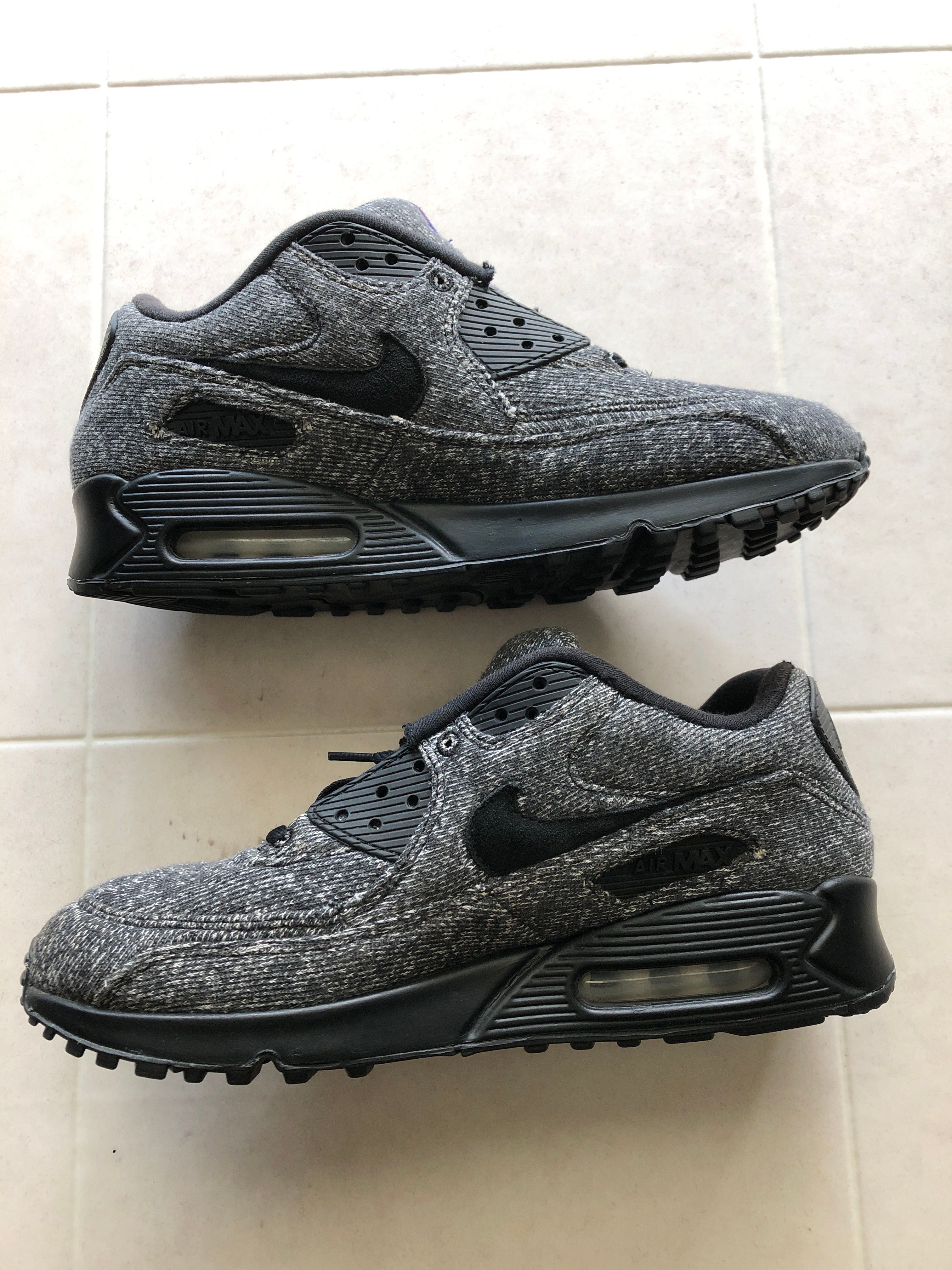 LOOPWHEELER × Nike Air Max 90 "Grey/Black"