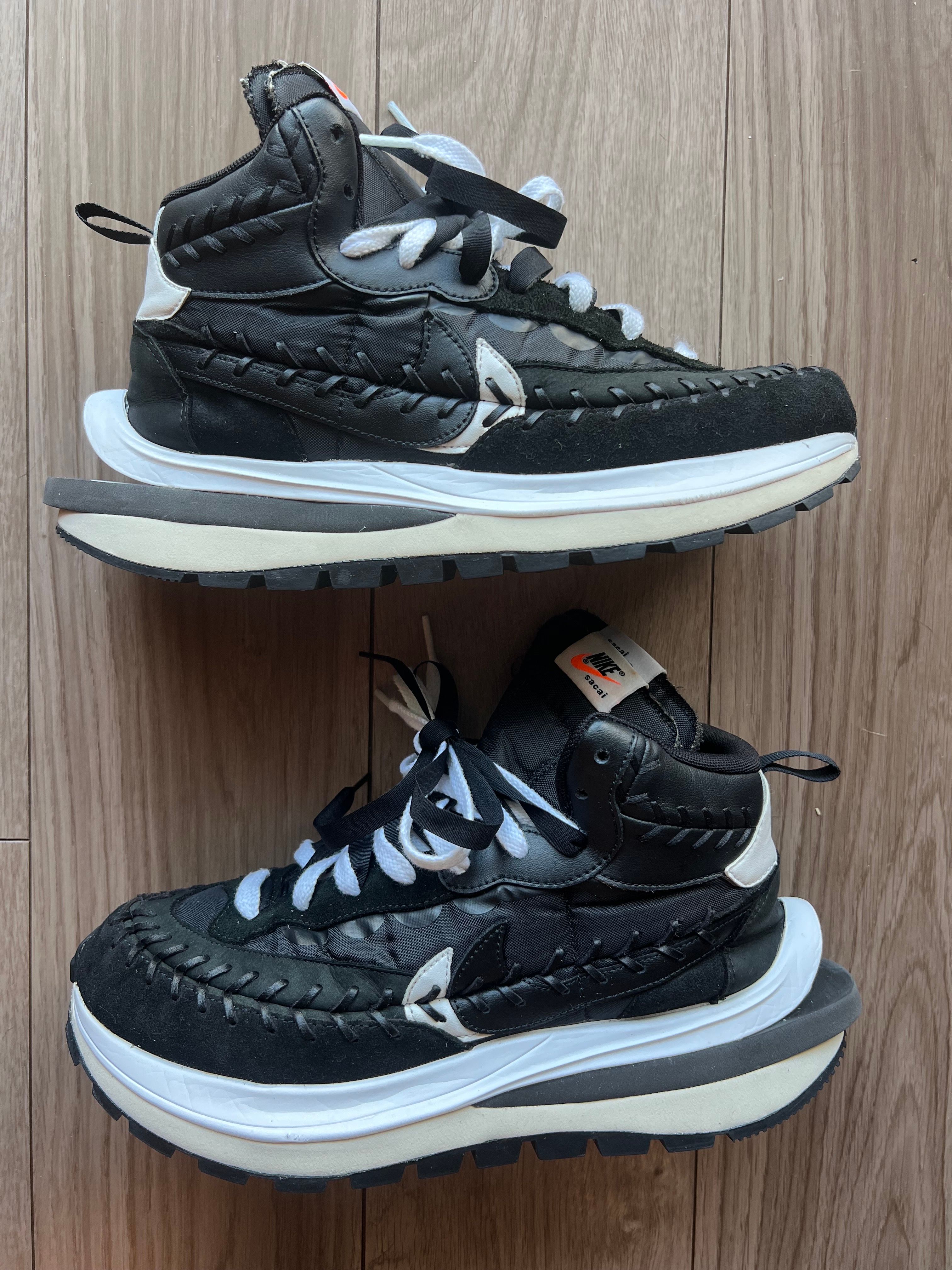Jean-Paul Gaultier × sacai × Nike Vapor Waffle "Black/Black-White"