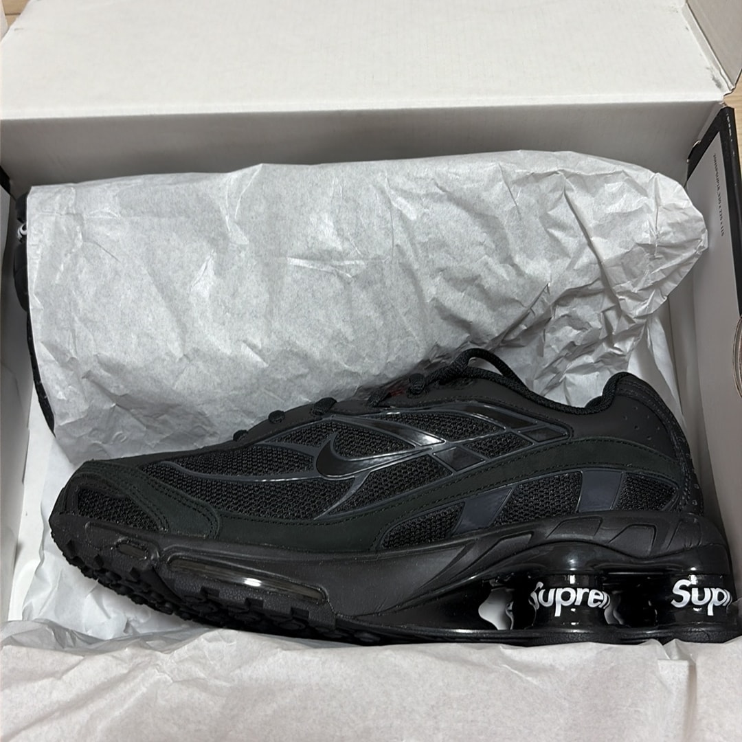 Supreme × Nike Shox Ride 2 "Black/Black-White"