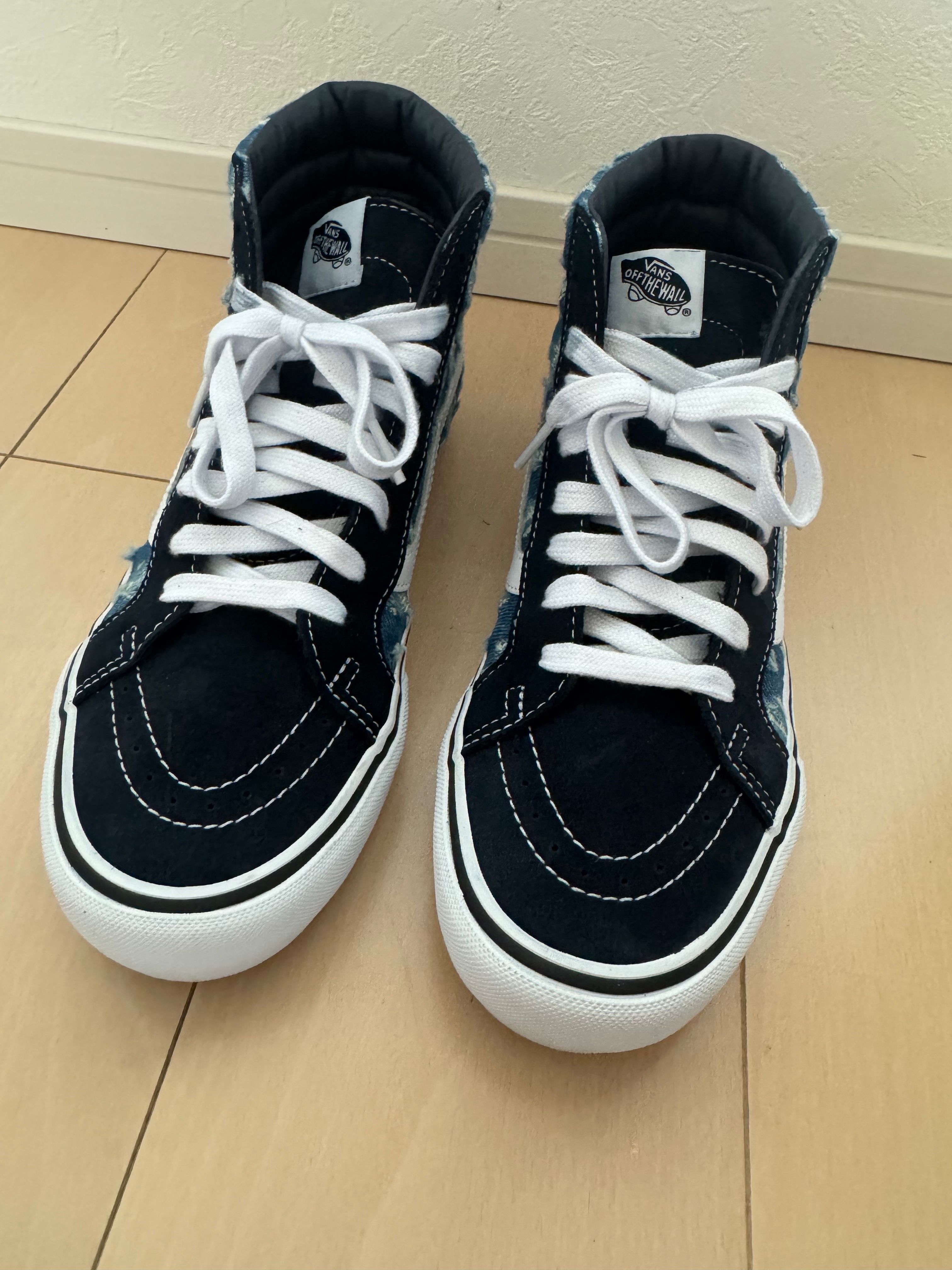 Supreme × Vans Sk8-Hi Hole Punch Denim "Blue"