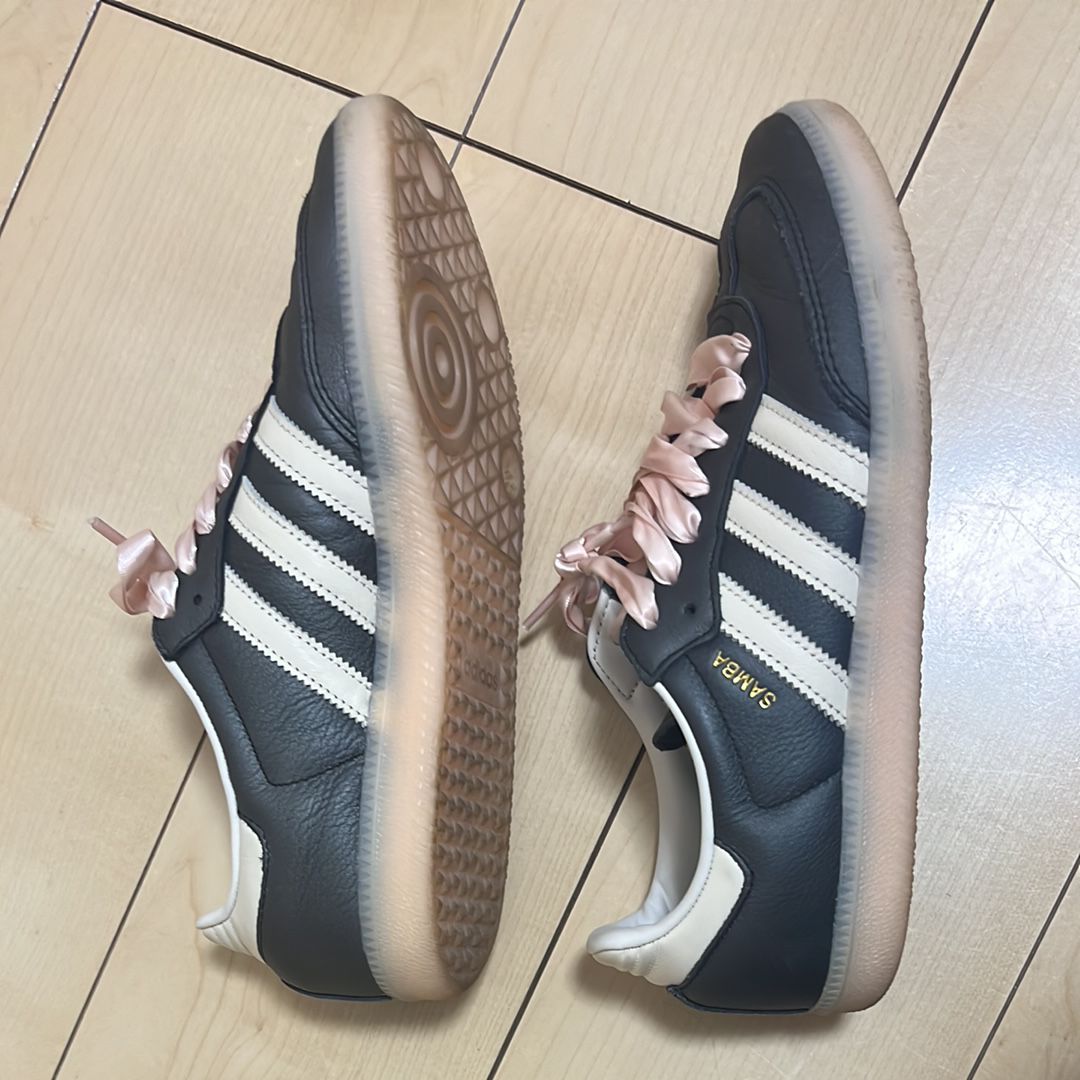 adidas Women's Samba OG "Ribbon Laces/Black/Pink"