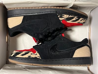 Sole Fly × Nike Air Jordan 1 Low "Black and Sport Red"