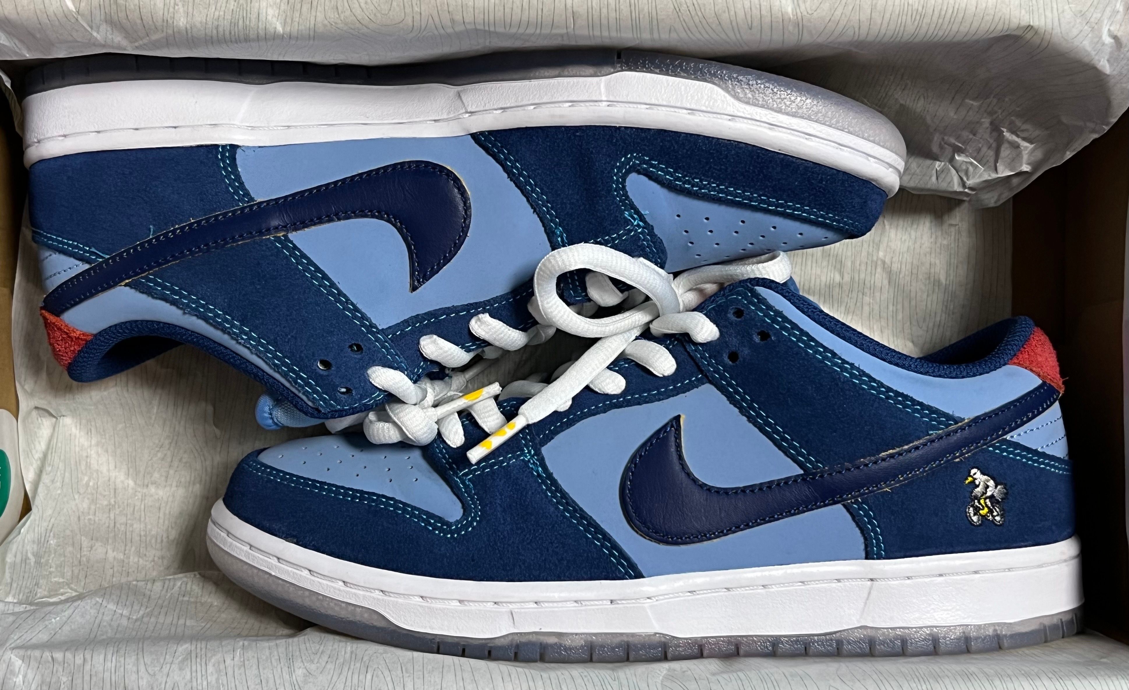 Why So Sad? × Nike SB Dunk Low "Coastal Blue/Speed Yellow-University Red"