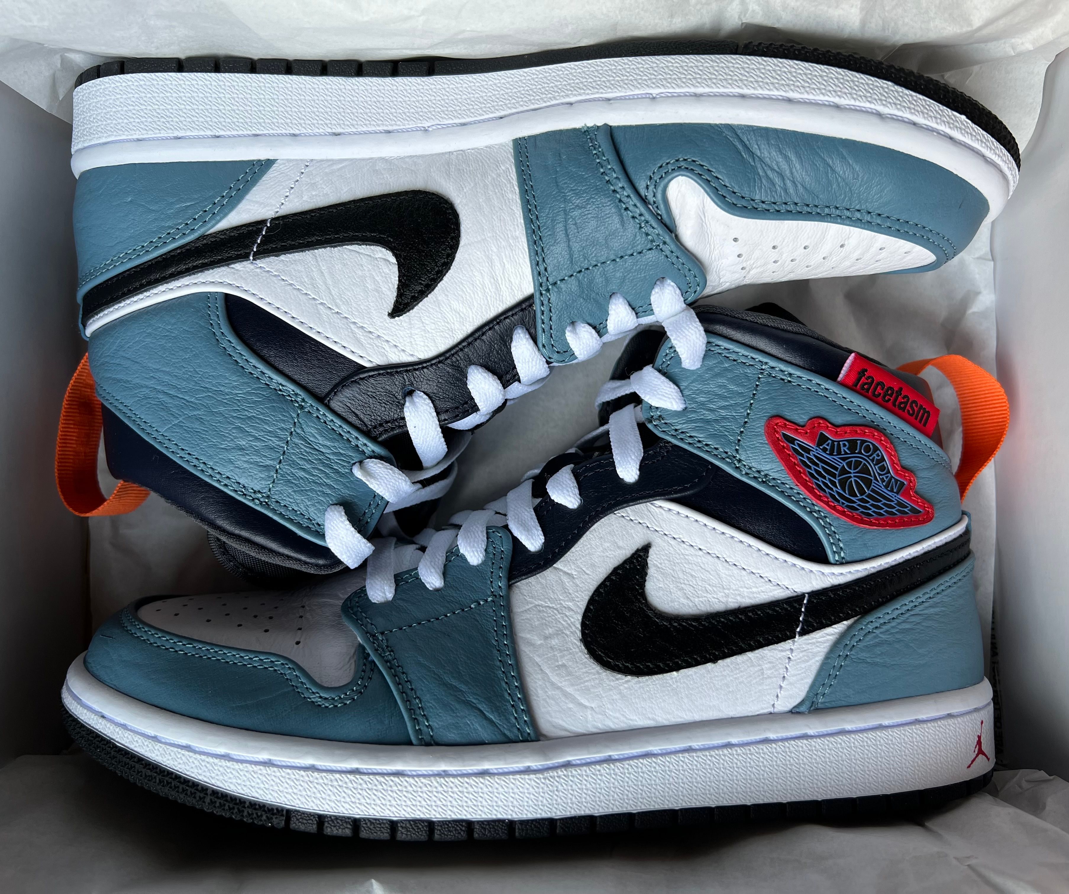 FACETASM × Nike Air Jordan 1 Mid "White/Navy"