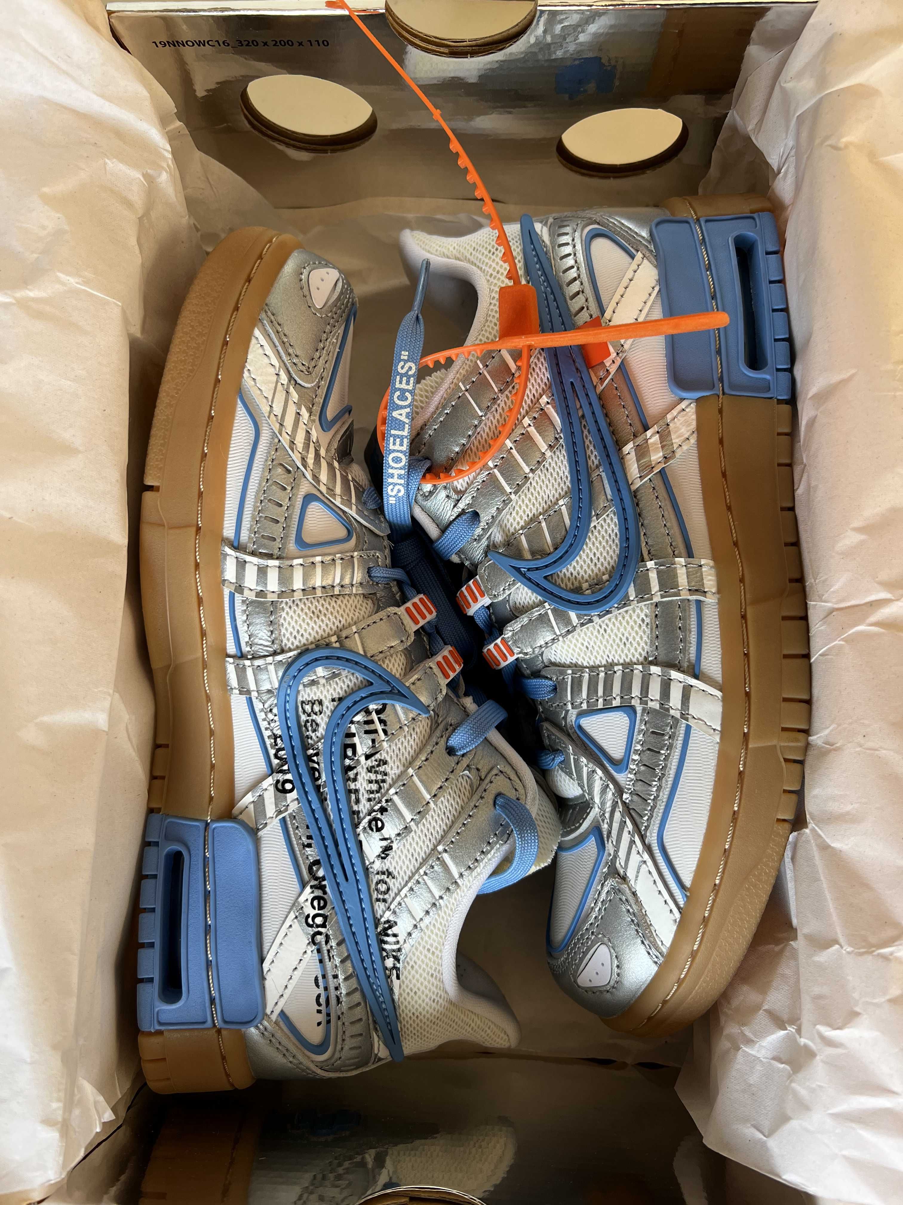 Off-White × Nike Air Rubber Dunk "White/University Blue"