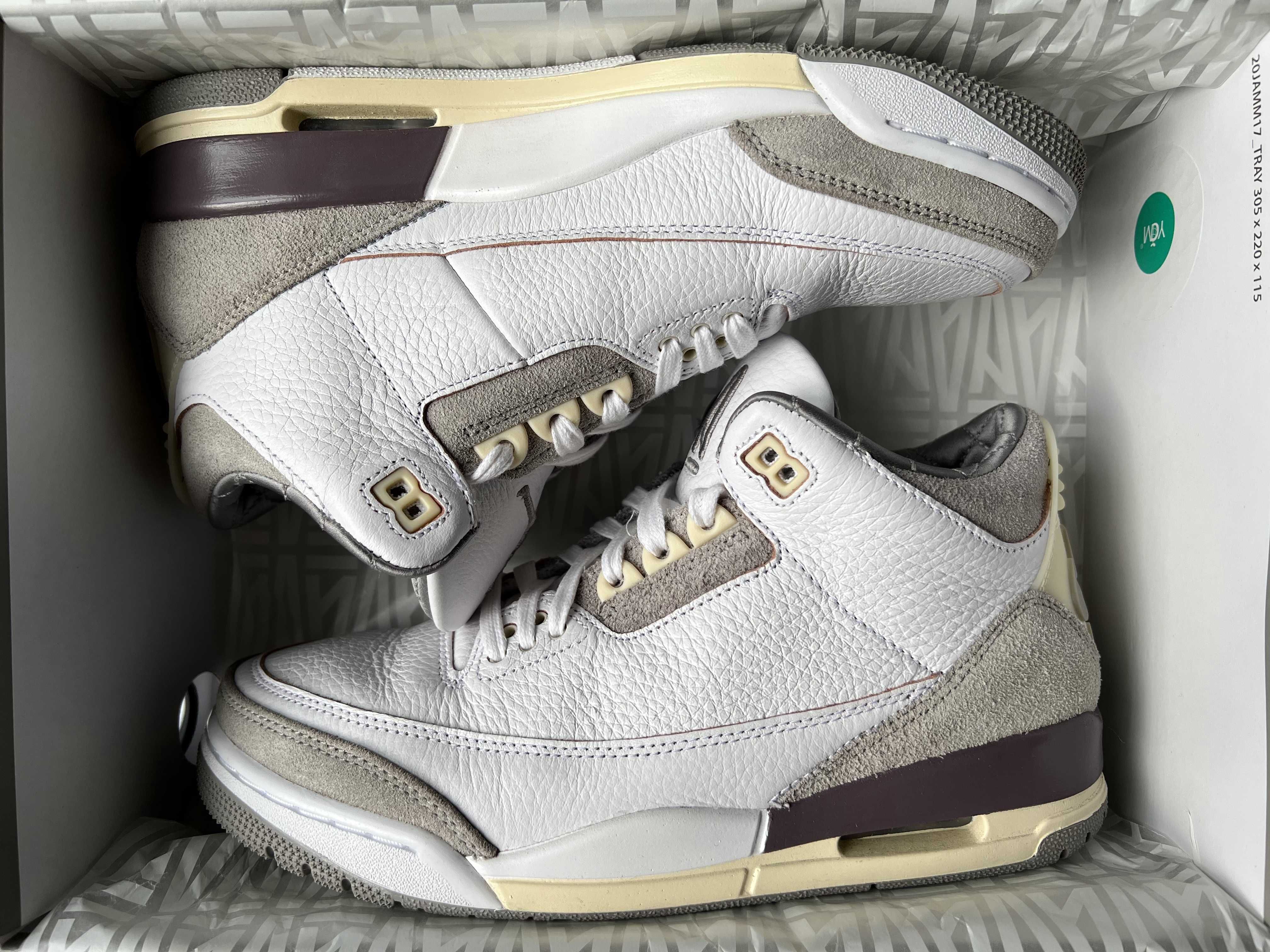 A Ma Maniere × Nike Women's Air Jordan 3 Retro SP "White/Medium Grey Violet Ore"