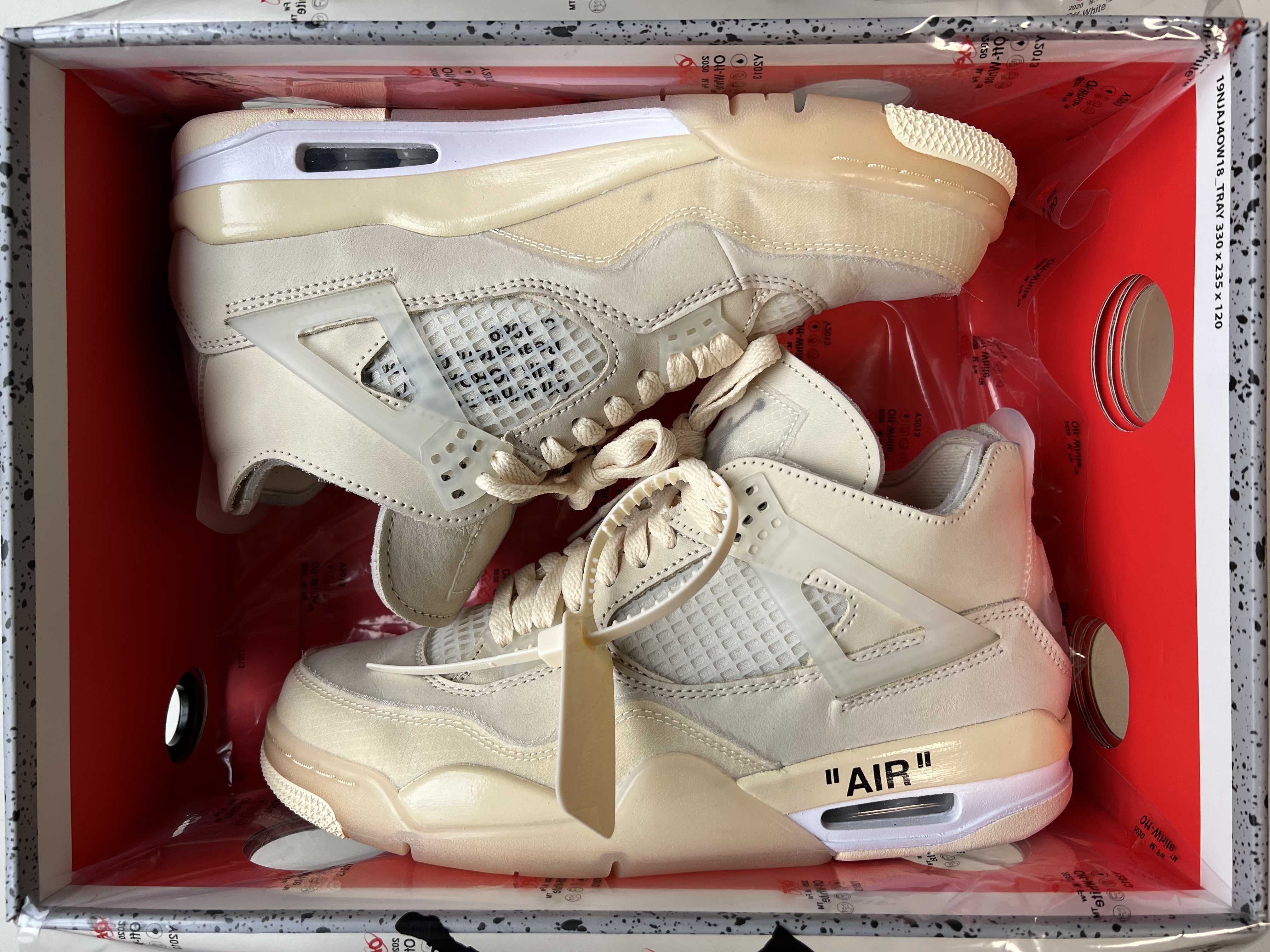 Off-White × Nike Women's Air Jordan 4 SP "Sail"