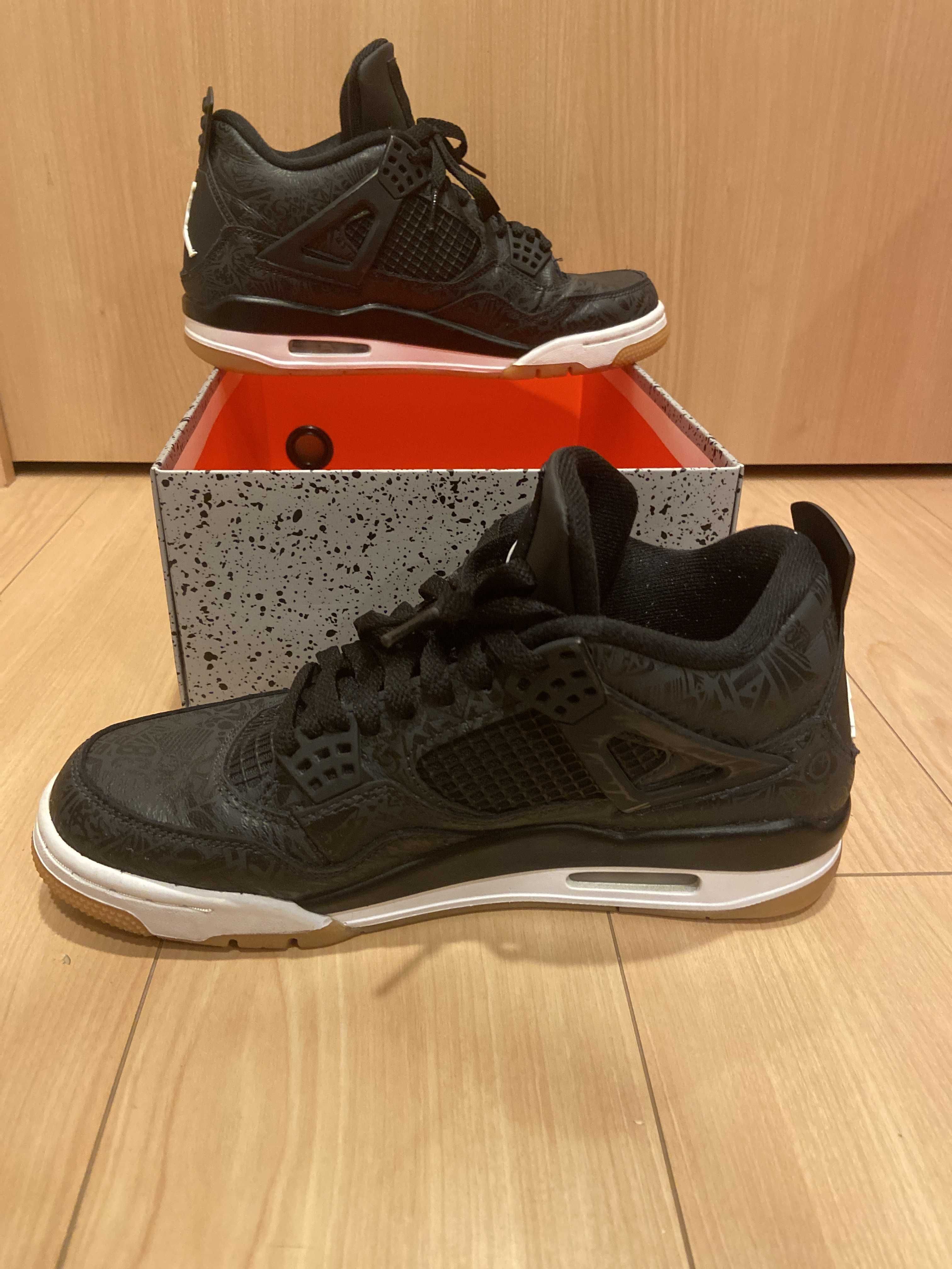 Nike Air Jordan 4 Retro "Laser Black/Gum"