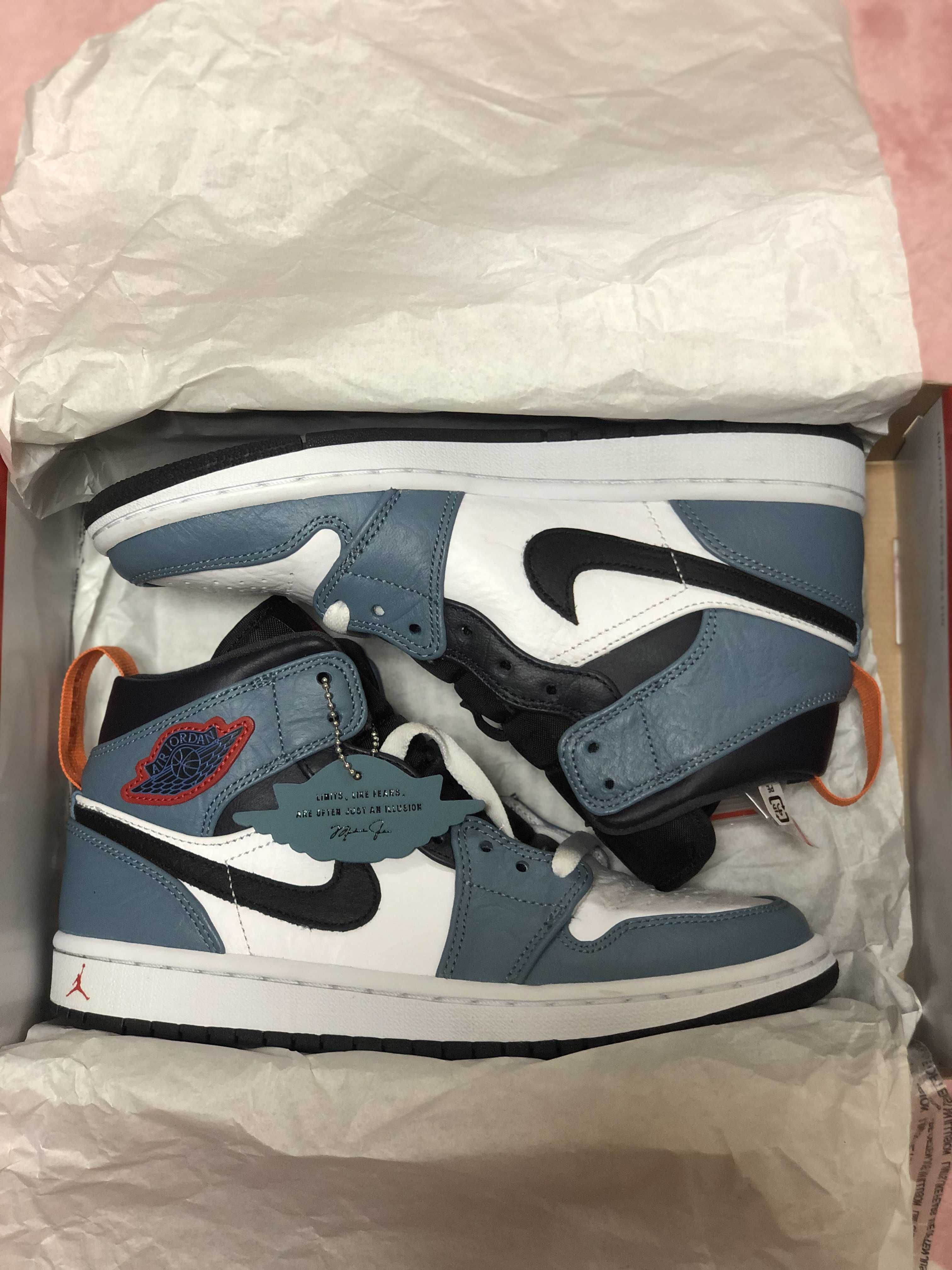 FACETASM × Nike Air Jordan 1 Mid "White/Navy"