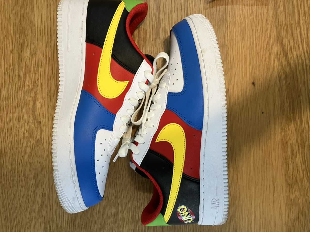 UNO x Nike Air Force 1 Low "White/Yellow/University Red"