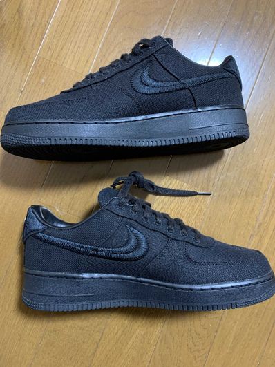 Stussy × Nike Air Force 1 Low "Triple Black"