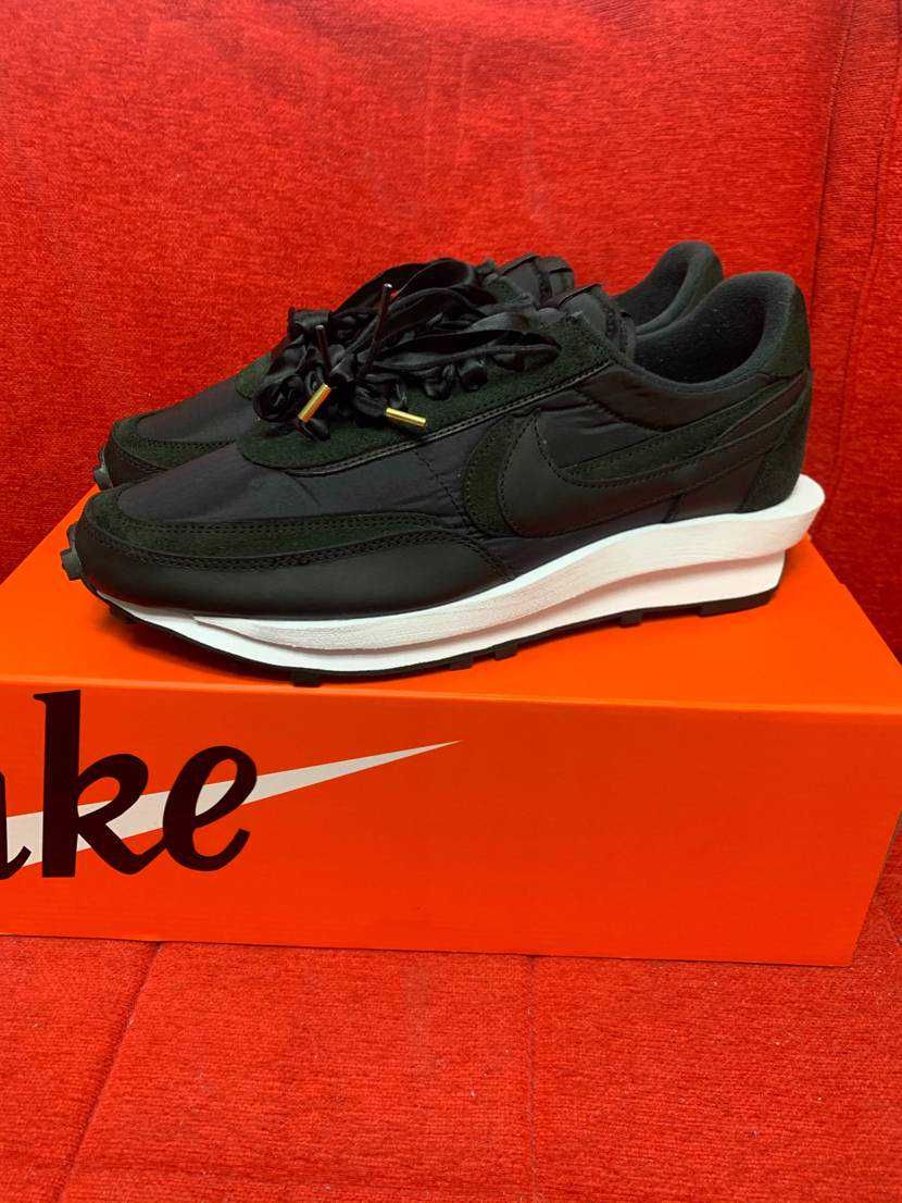 sacai × Nike LDV Waffle "Triple Black"