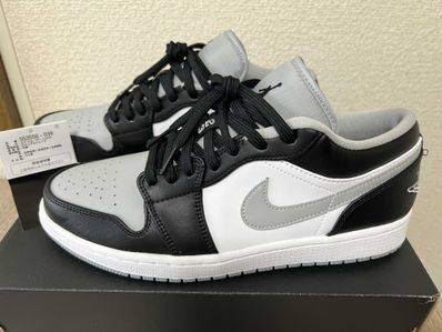 NIKE AIR JORDAN 1 LOW "BLACK/LIGHT SMOKE GREY"