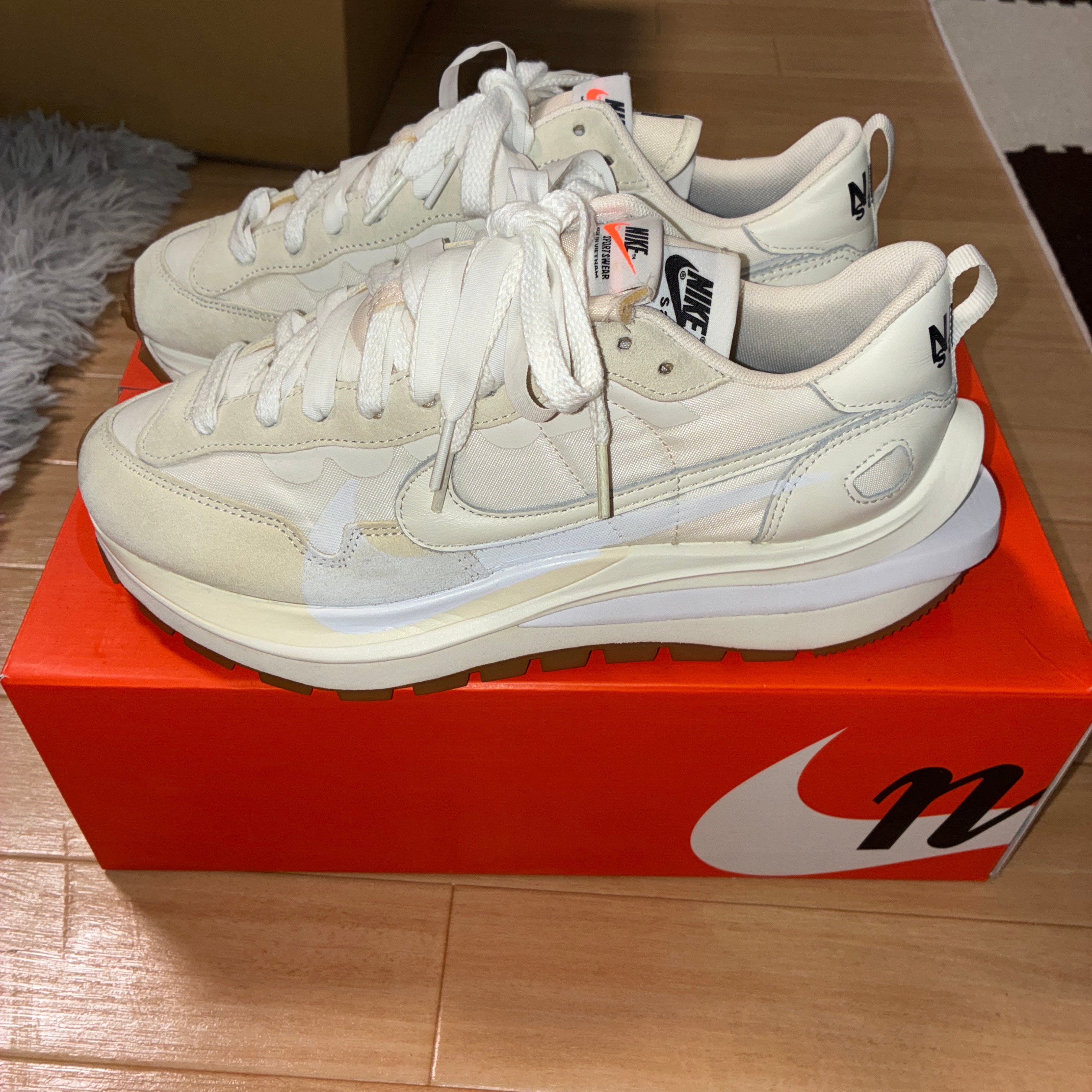 sacai × Nike Vapor Waffle "White Gum"