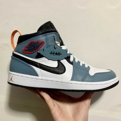 FACETASM × Nike Air Jordan 1 Mid "White/Navy"