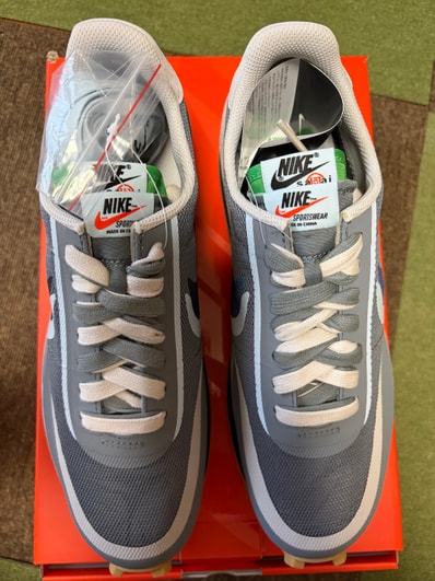 CLOT × Sacai × Nike LD Waffle "Grey Obsidian/Cool Grey"