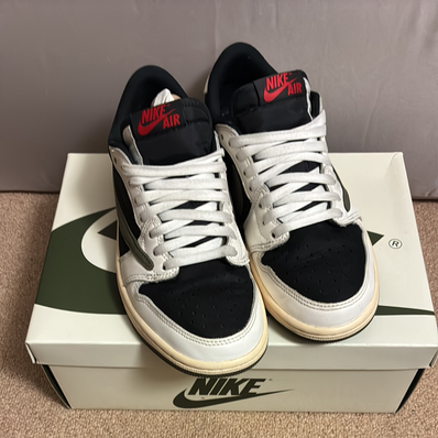 Travis Scott × Nike Women's Air Jordan 1 Low OG "Medium Olive"