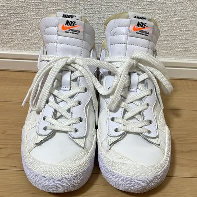 sacai × Nike Blazer Low "White Patent Leather"