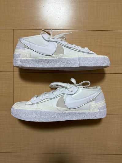 sacai × Nike Blazer Low "White Patent Leather"