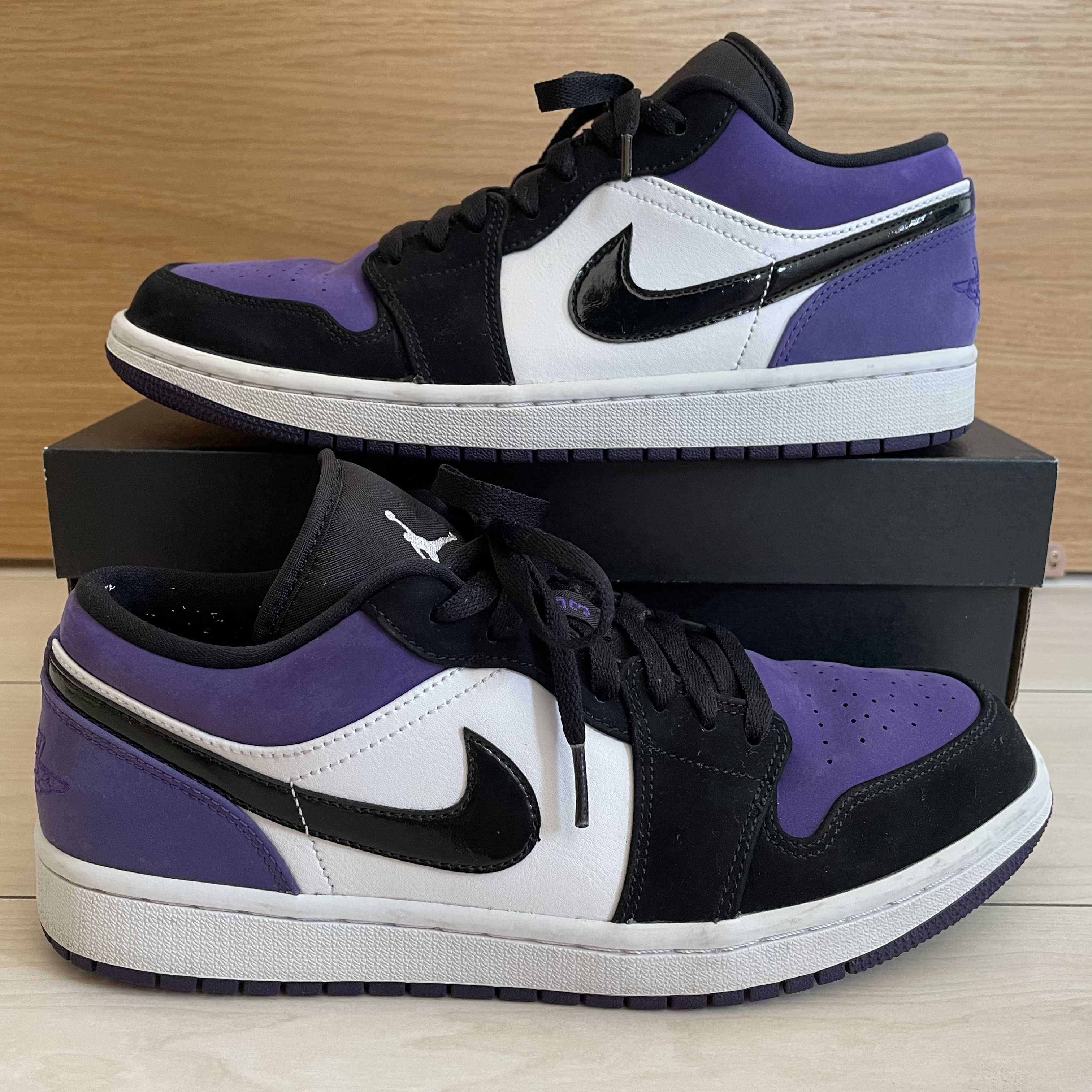 Nike Air Jordan 1 Retro Low "White/Black/Court Purple"