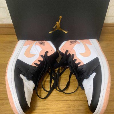 NIKE AIR JORDAN 1 MID "WHITE/BLACK/CRIMSON TINT"
