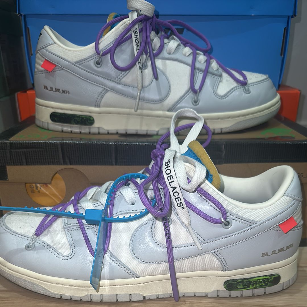 Off-White × Nike Dunk Low "Sail/Neutral Gray"