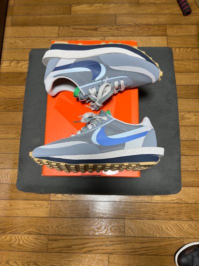 CLOT × Sacai × Nike LD Waffle "Grey Obsidian/Cool Grey"