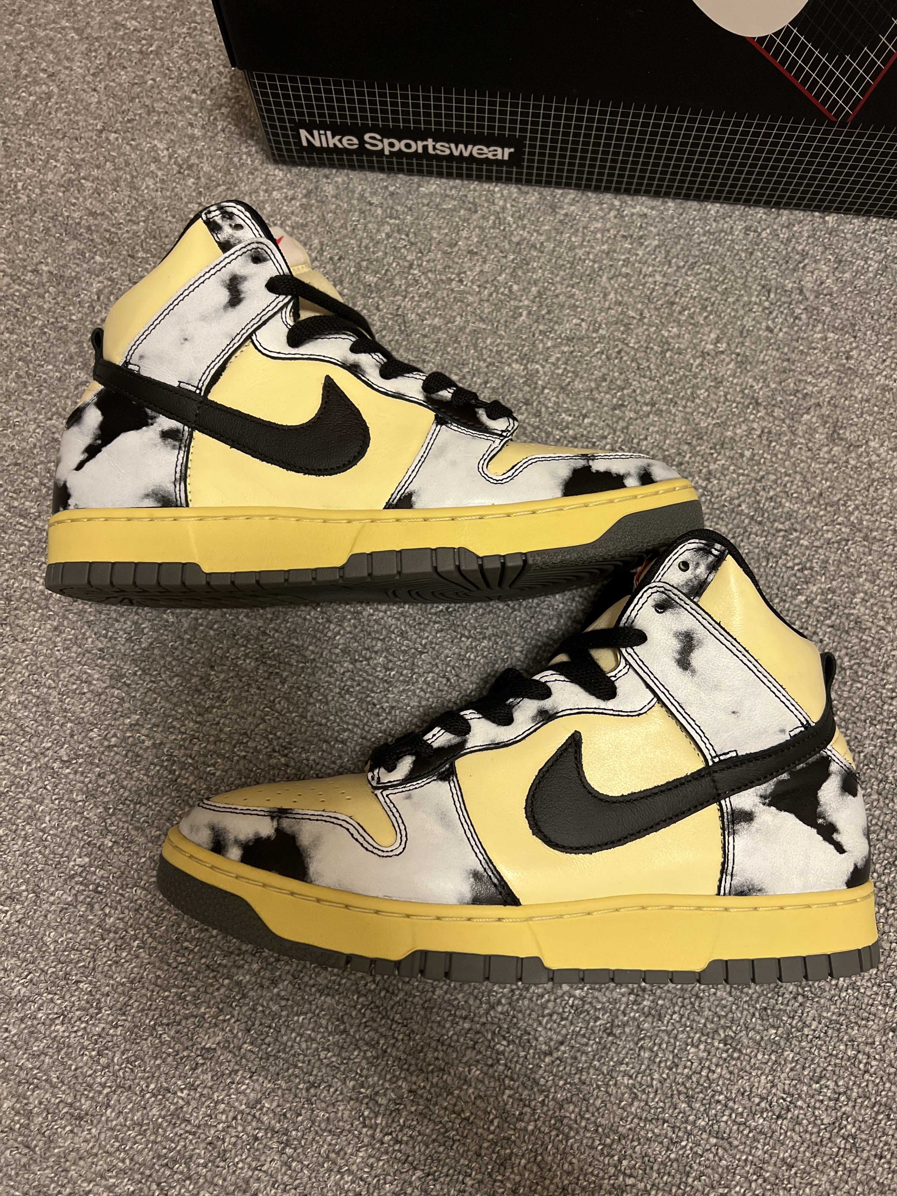 Nike Dunk High "Black Acid Wash"