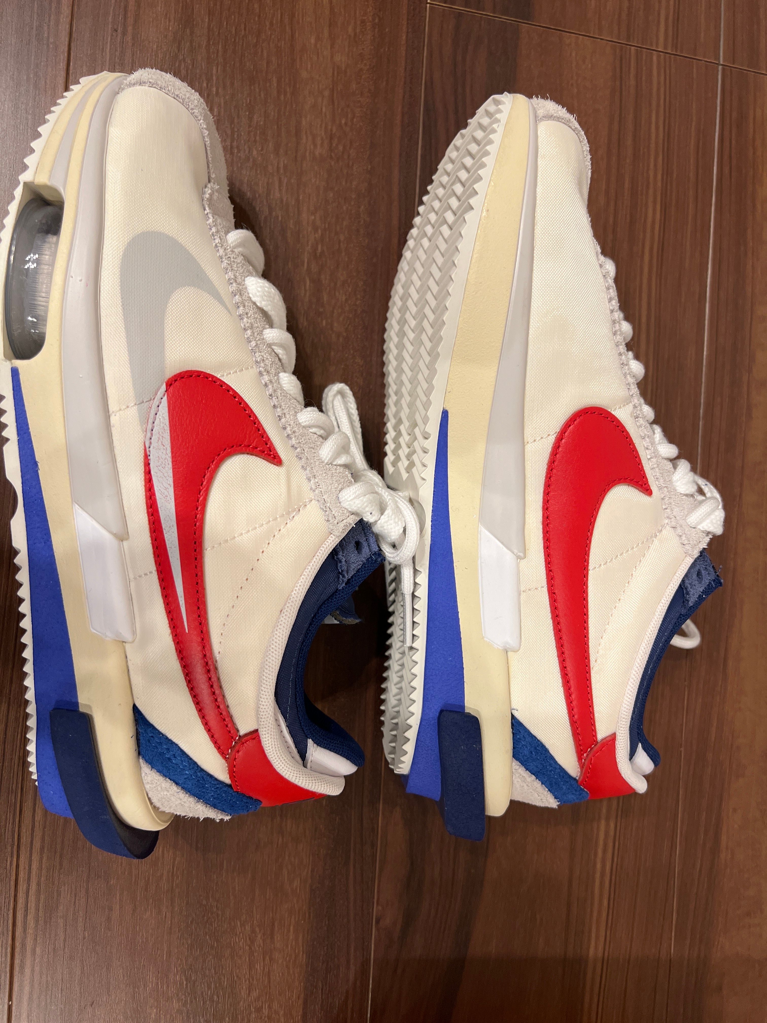 sacai × Nike Zoom Cortez "White and University Red"
