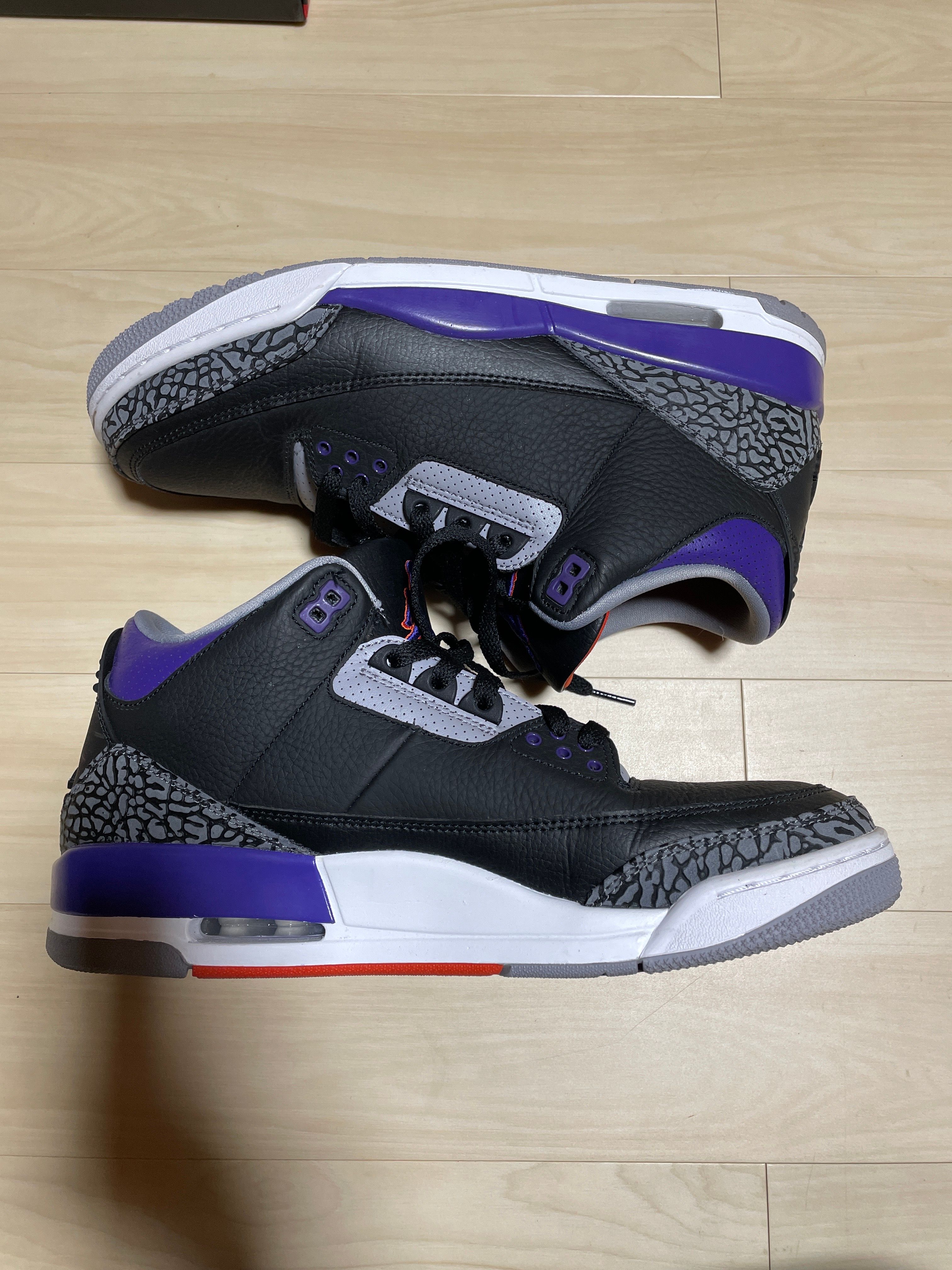 Nike Air Jordan 3 Retro "Black/Court Purple"
