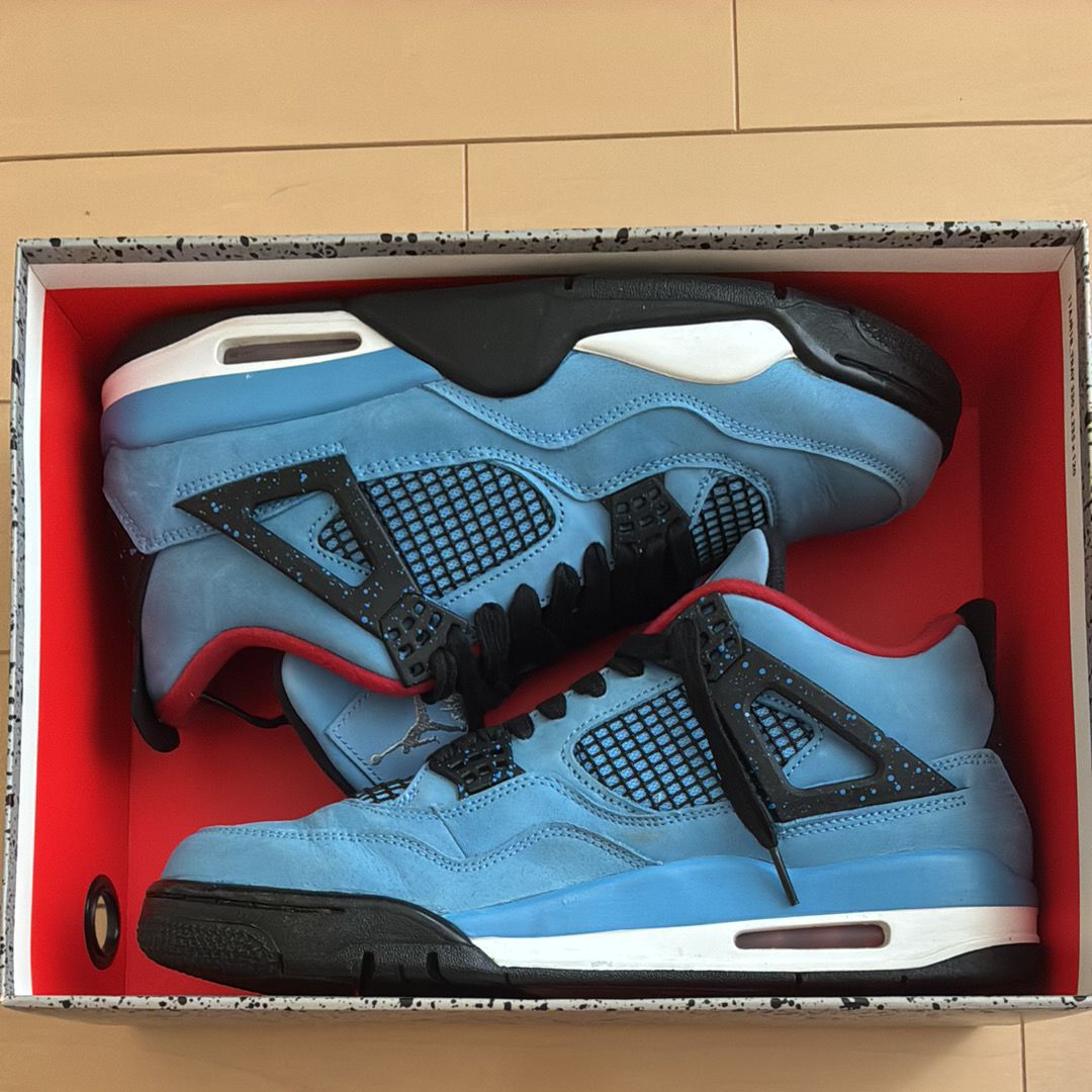 Travis Scott × Nike Air Jordan 4 Retro Cactus Jack "University Blue"