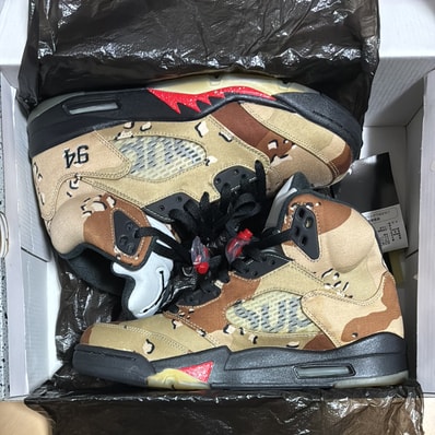 Supreme × Nike Air Jordan 5 Retro "Desert Camo"