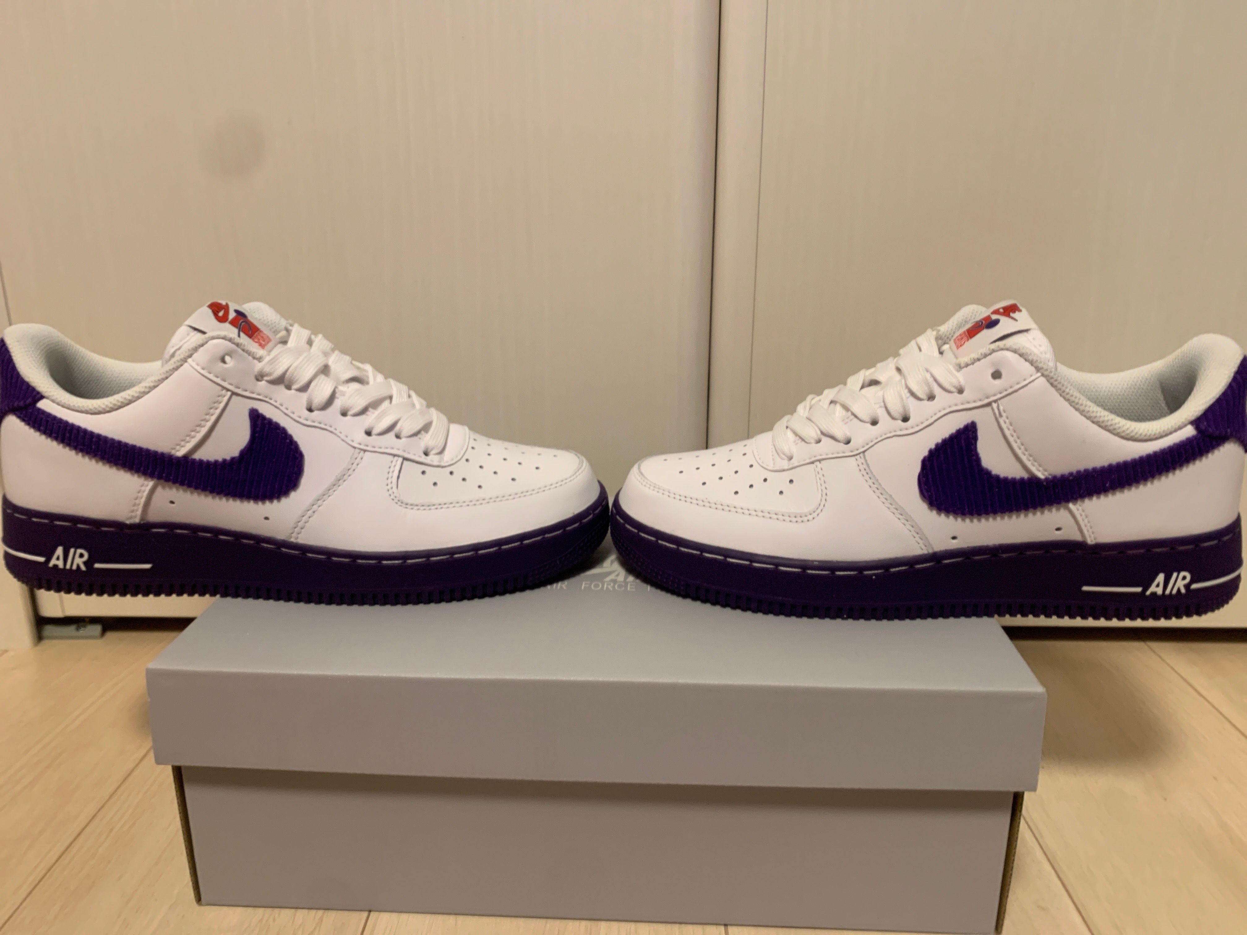 Nike Air Force 1 Low '07 EMB "White and Court Purple"