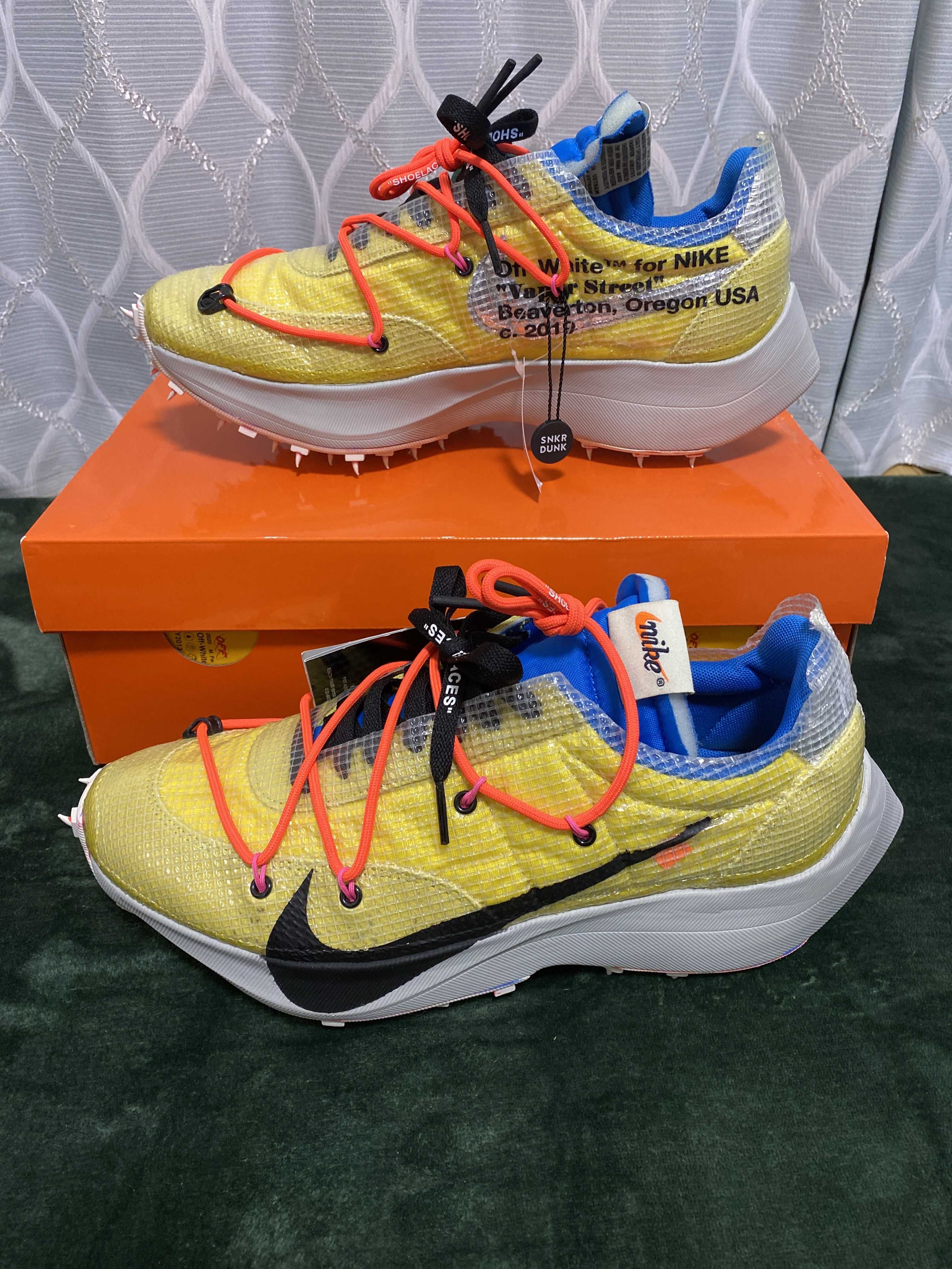 Off-White × Nike Women's Vapor Street "Tour Yellow"