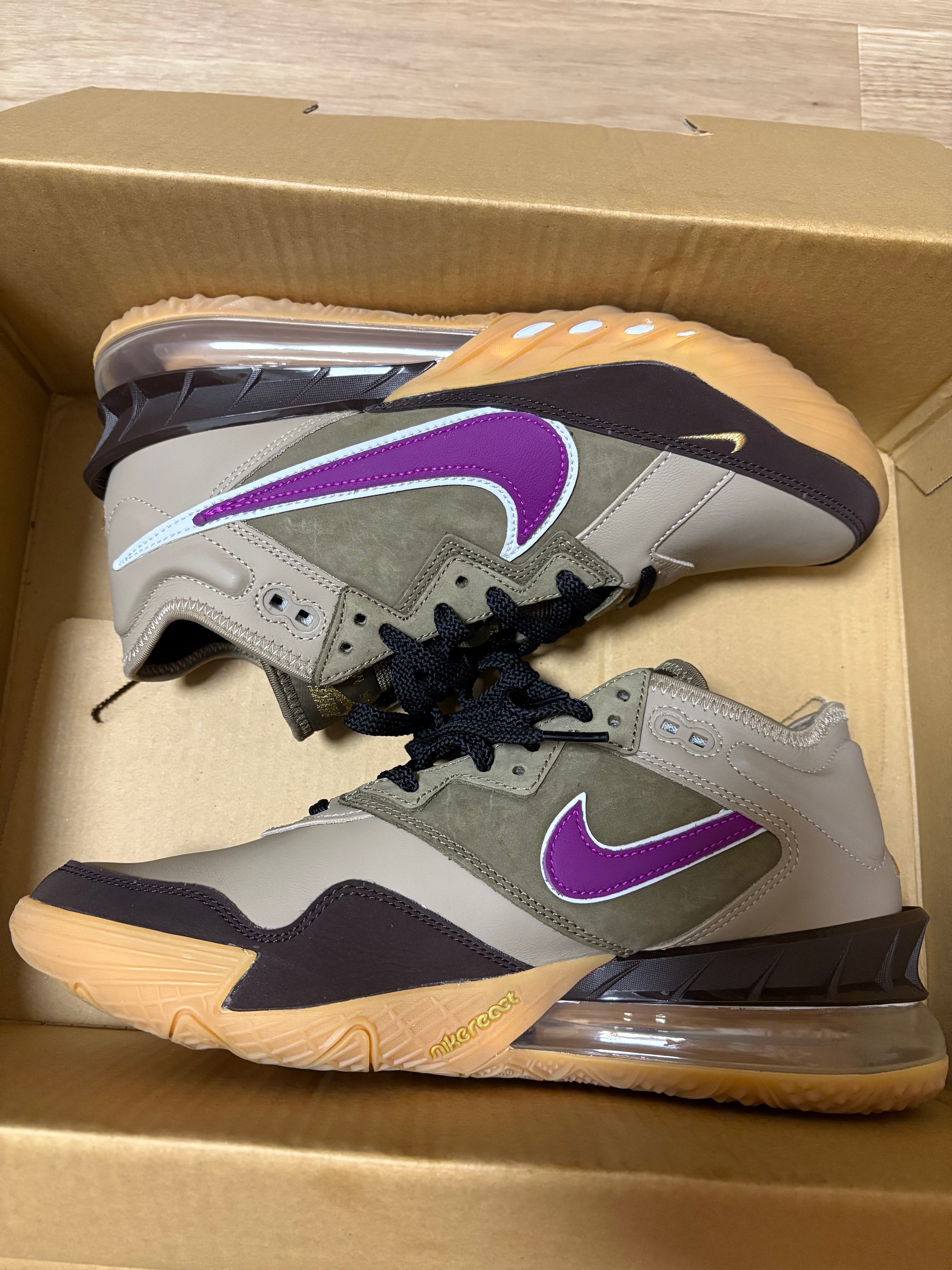 atmos × Nike LeBron 18 Low "Viotech"
