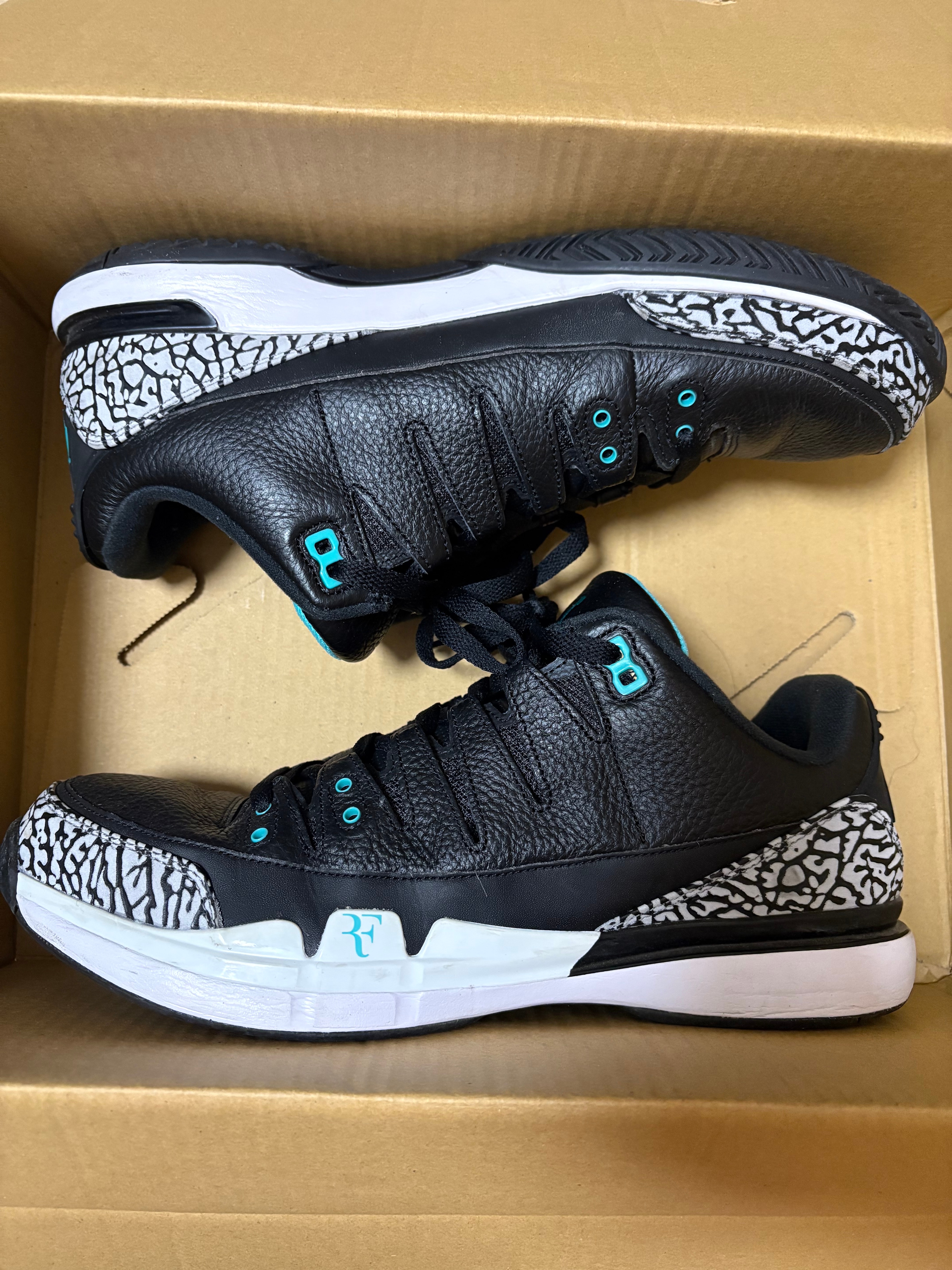 atmos × Nike Zoom Vapor AJ3 "Elephant/Safari"