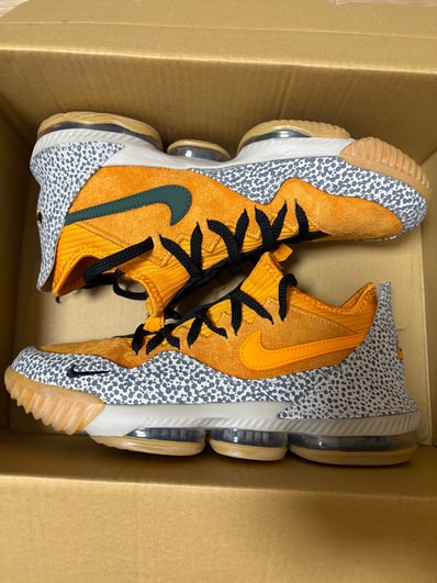atmos × Nike LeBron 16 Low "Safari" (CD9471-800/CI3358-800)