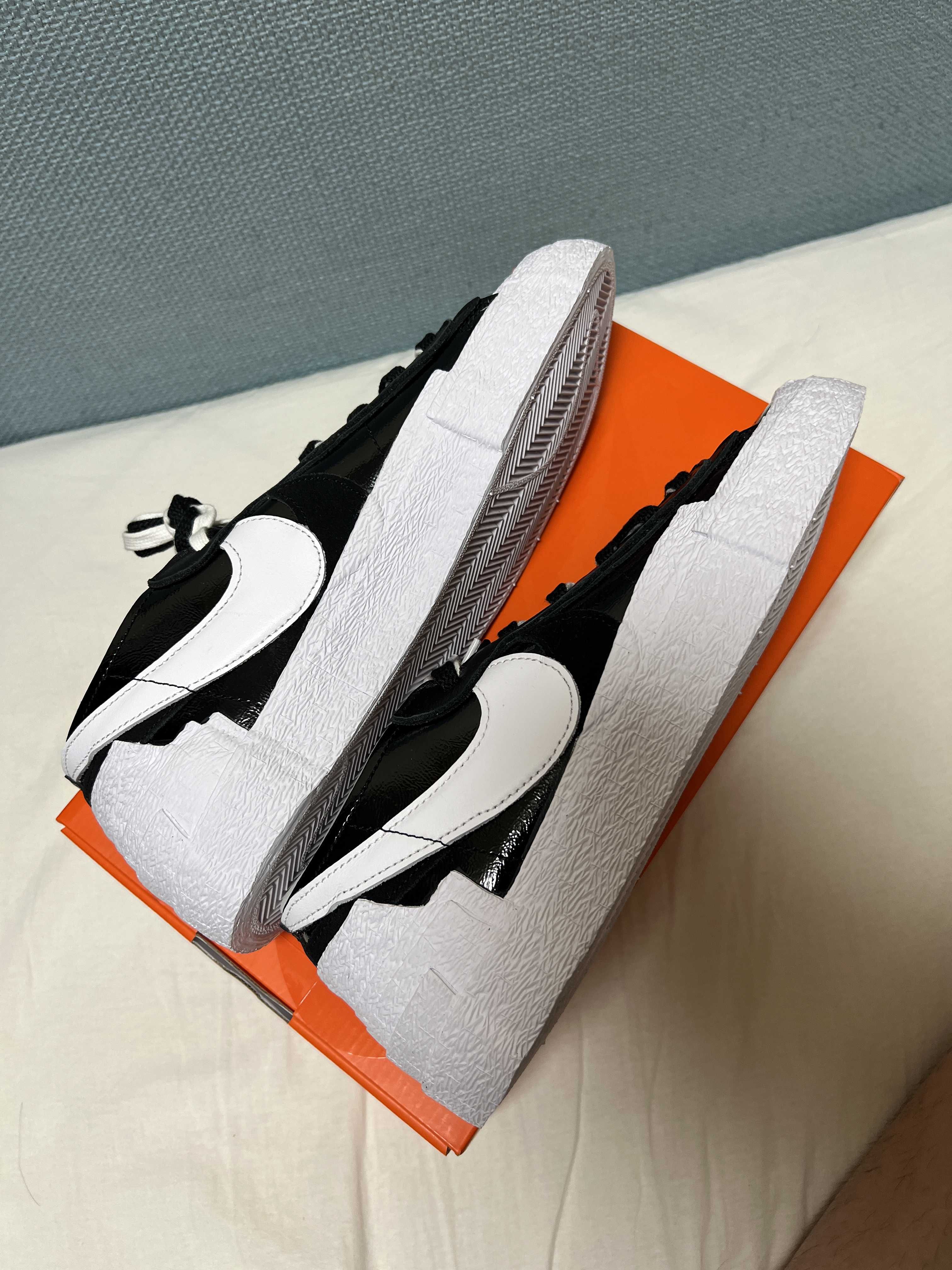 sacai × Nike Blazer Low "Black Patent Leather"