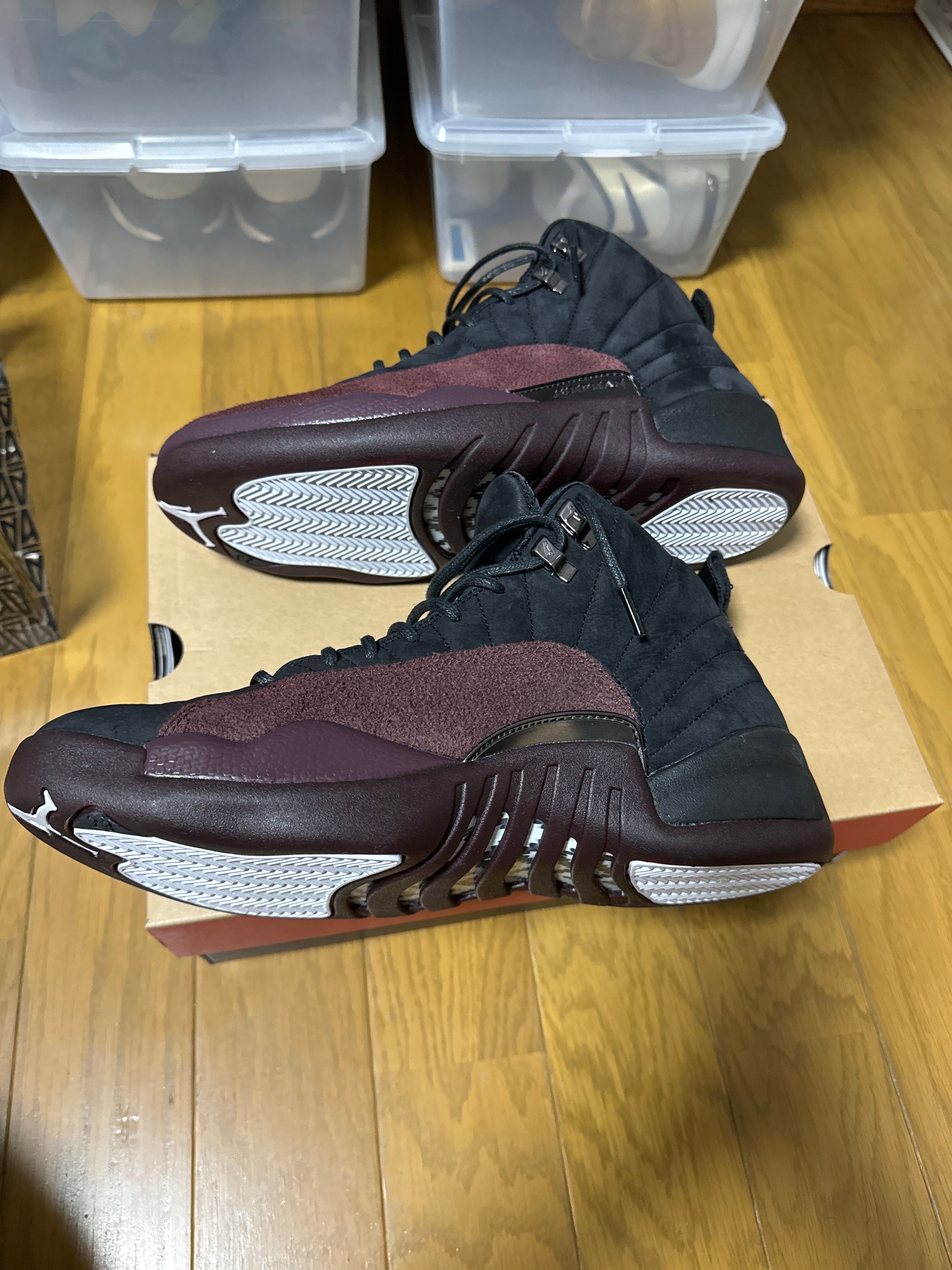 A Ma Maniere × Nike Women's Air Jordan 12 "Black and Burgundy Crush"