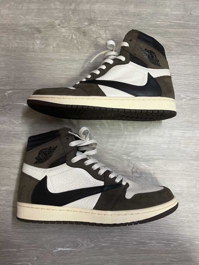 Travis Scott × Nike Air Jordan 1 Retro High OG TS SP "Sail/Dark Mocha"