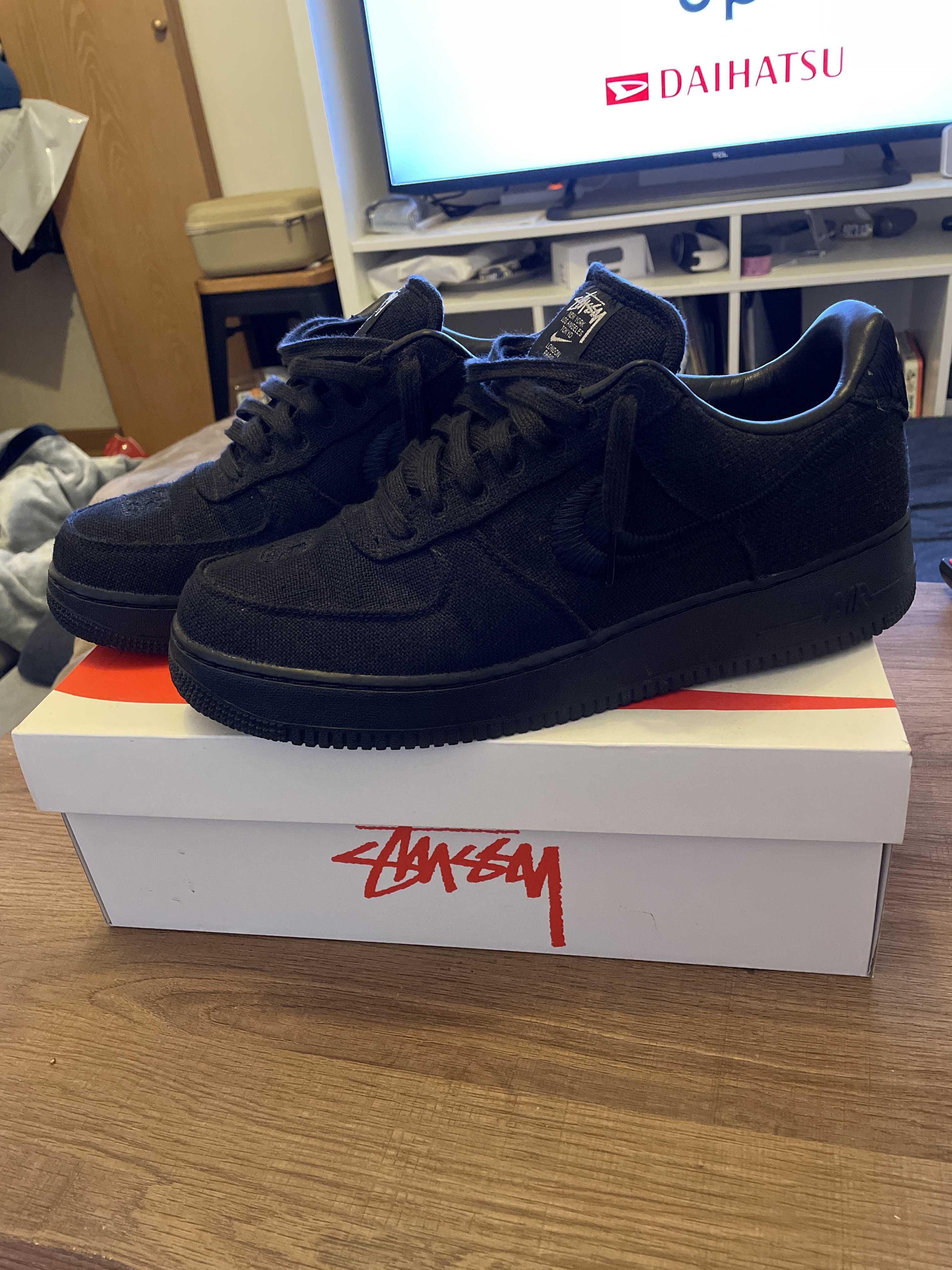 Stussy × Nike Air Force 1 Low "Triple Black"