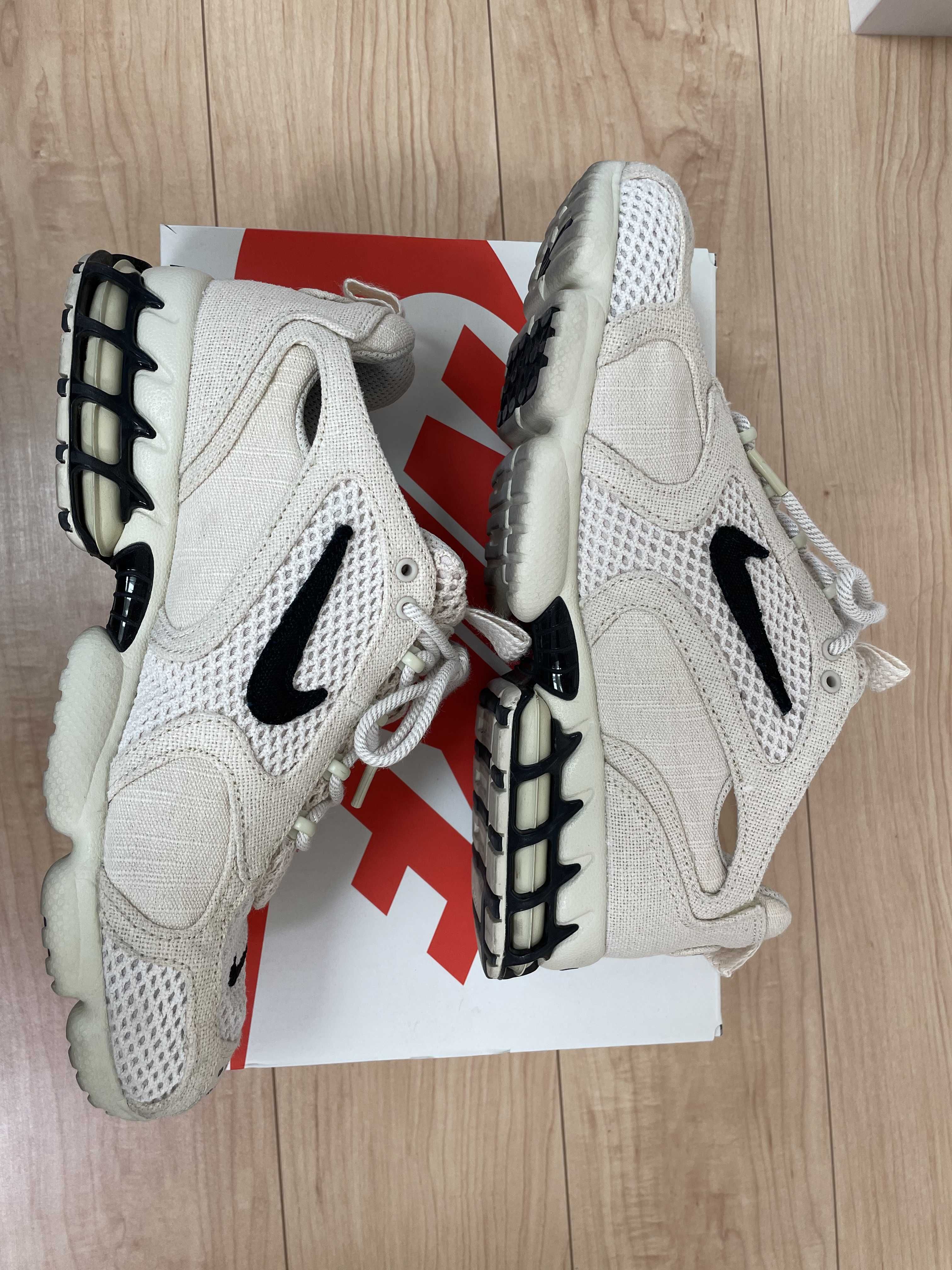 Stussy × Nike Air Zoom Spiridon CG 2 "Fossil/Black"