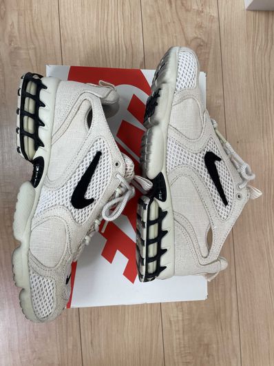 Stussy × Nike Air Zoom Spiridon CG 2 "Fossil/Black"