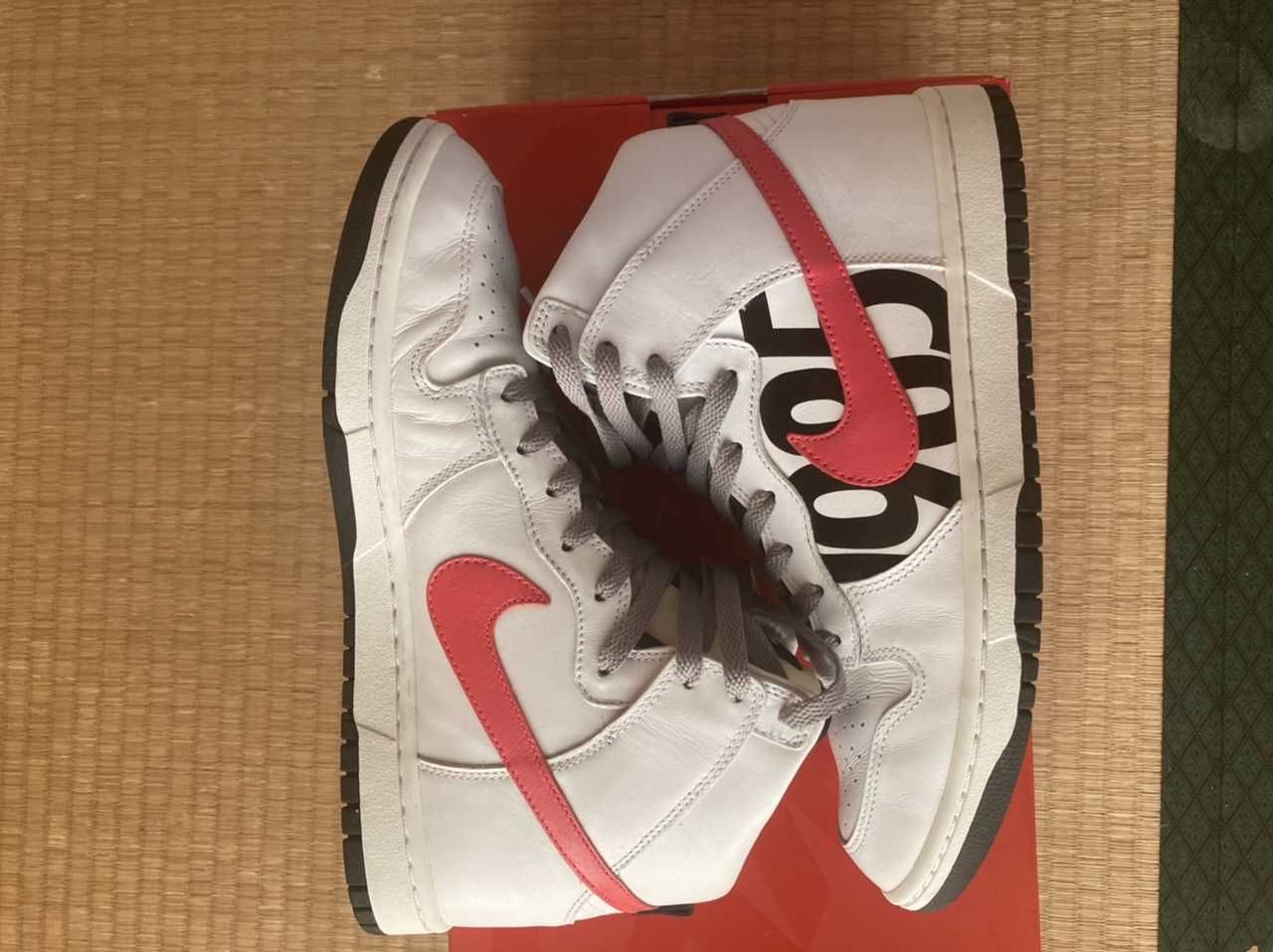 UNDEFEATED × Nike Dunk Lux High "White Infrared"