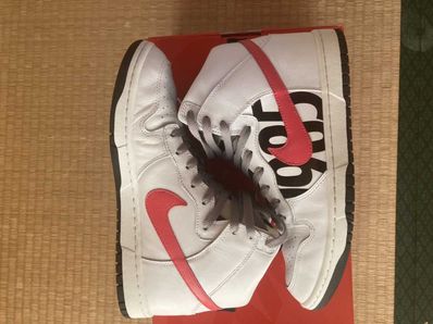 UNDEFEATED × Nike Dunk Lux High "White Infrared"