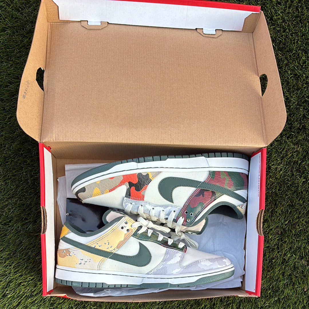 Nike Dunk Low "Sail Multi Camo"