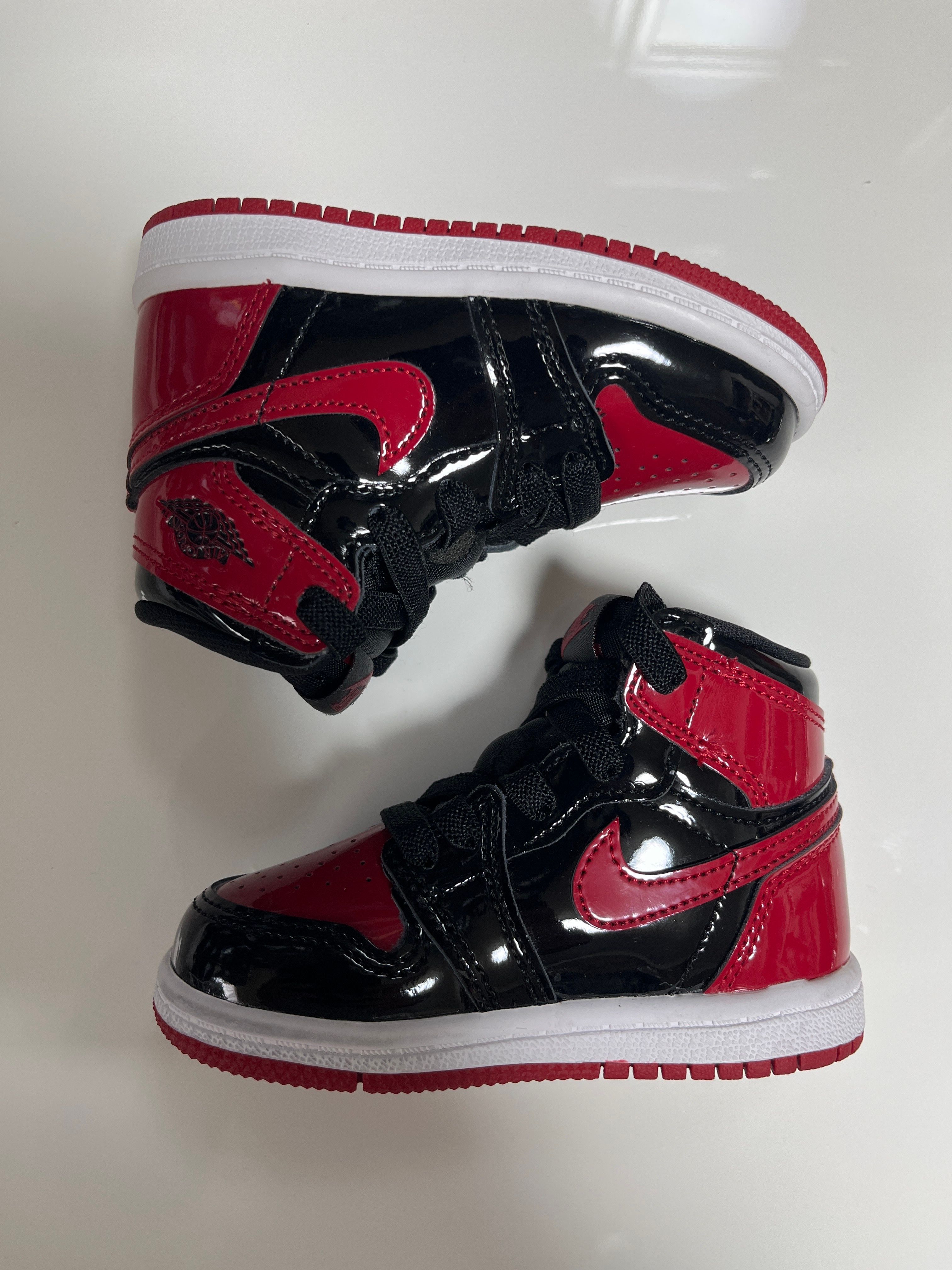 Nike TD Air Jordan 1 High OG "Patent Bred"
