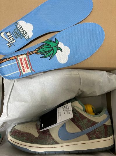 Crenshaw Skate Club × Nike SB Dunk Low PRO QS "Sail/Light Blue-Cedar"